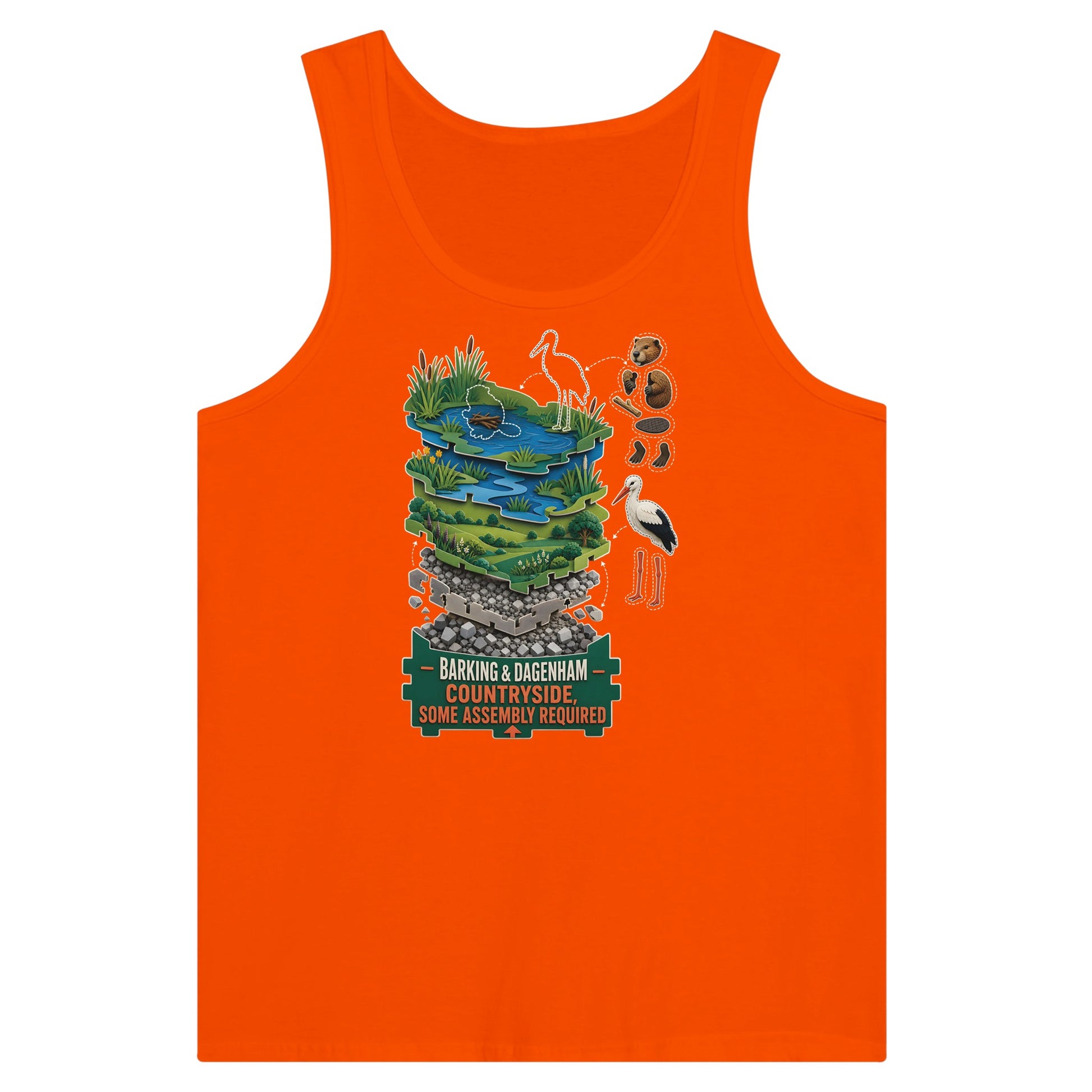 Barking & Dagenham Countryside Premium Unisex Tank Top — product view 7