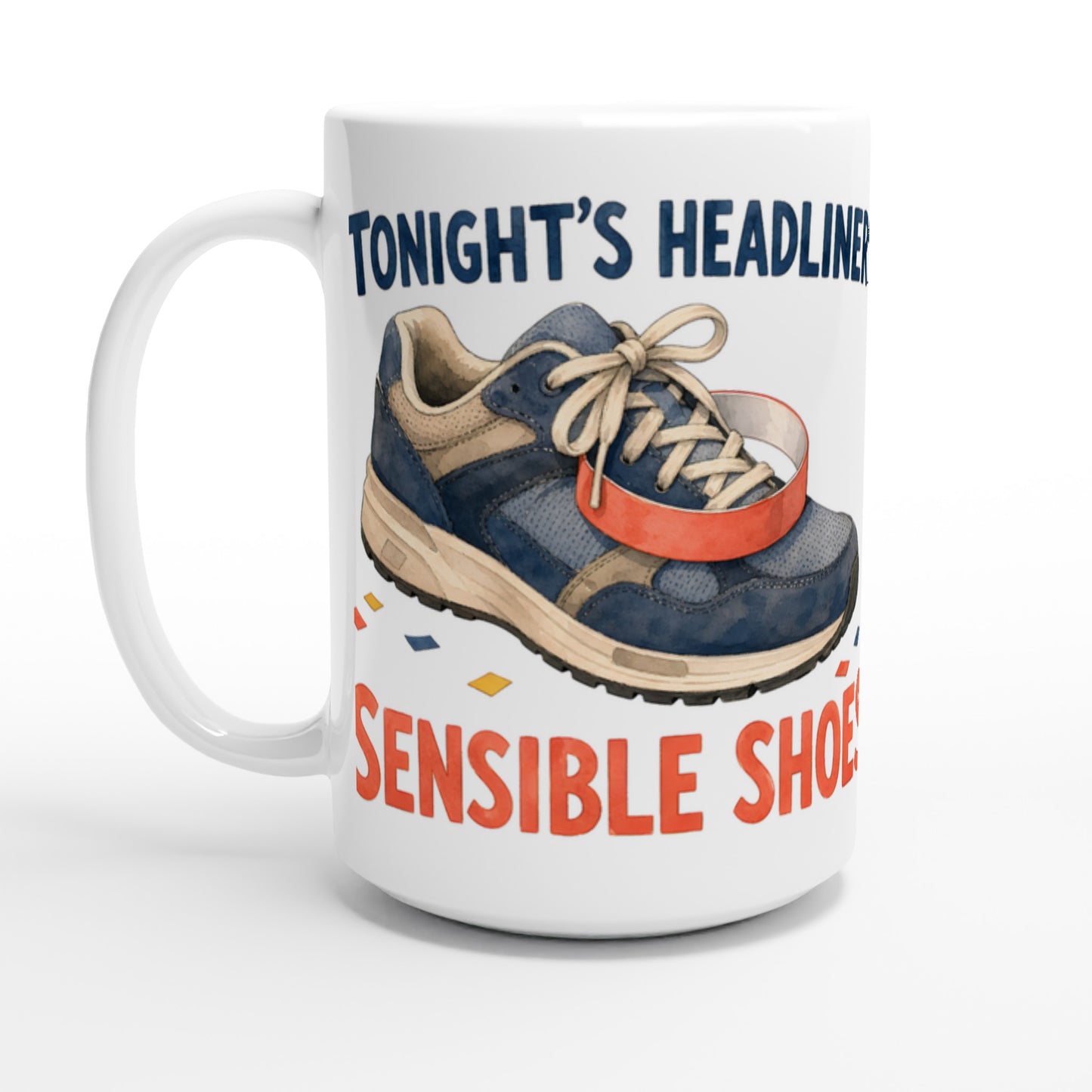 Tonight's Headliner: Sensible Shoes Concert Large Mug — product view 1