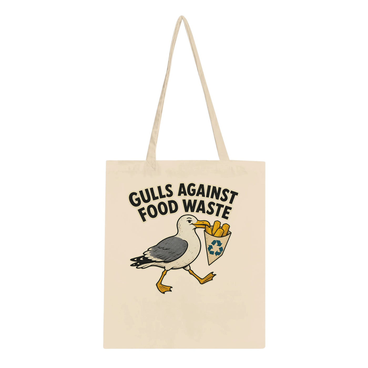 Gulls Against Food Waste Graphic Tote Bag