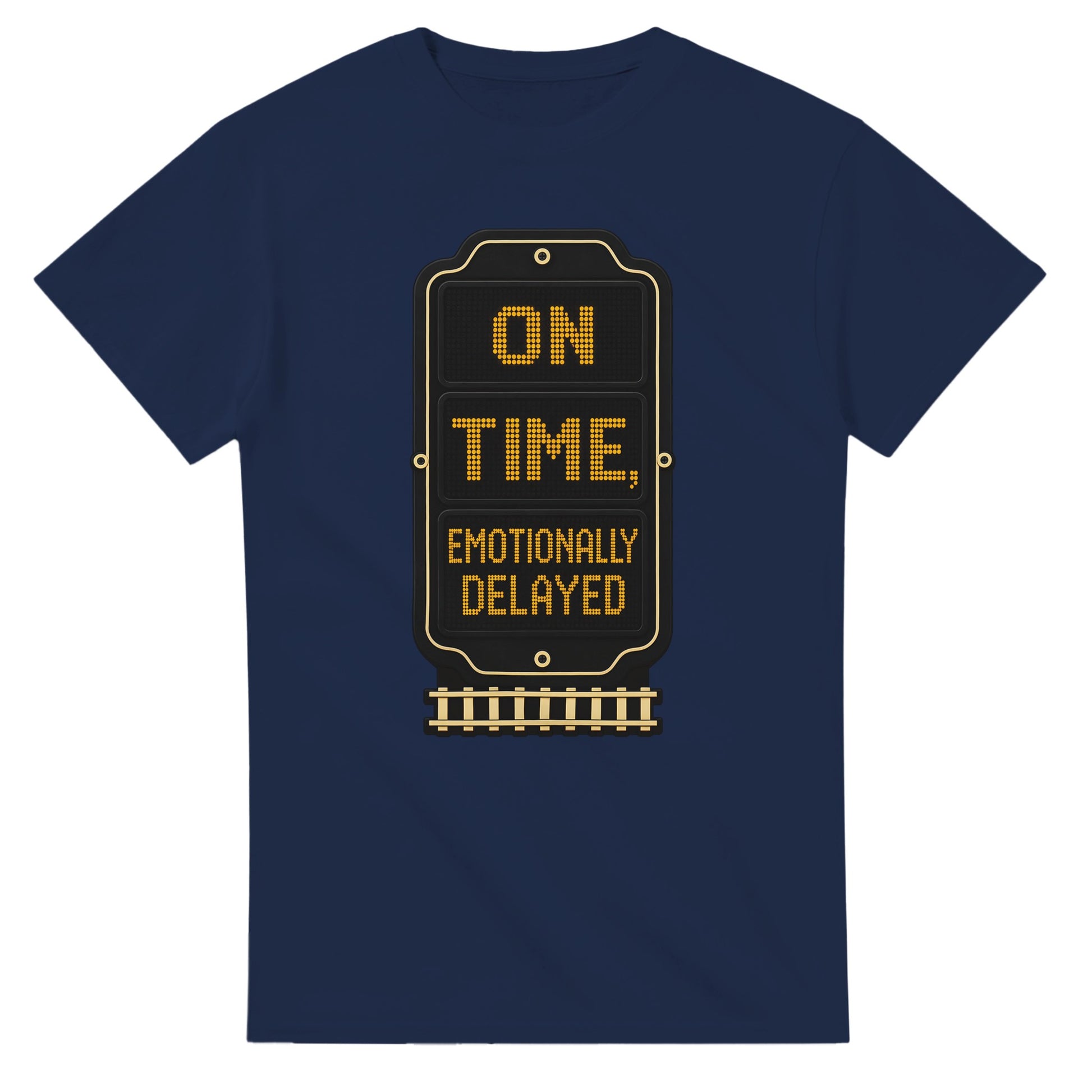 On Time, Emotionally Delayed Rail Graphic T-shirt — product view 5