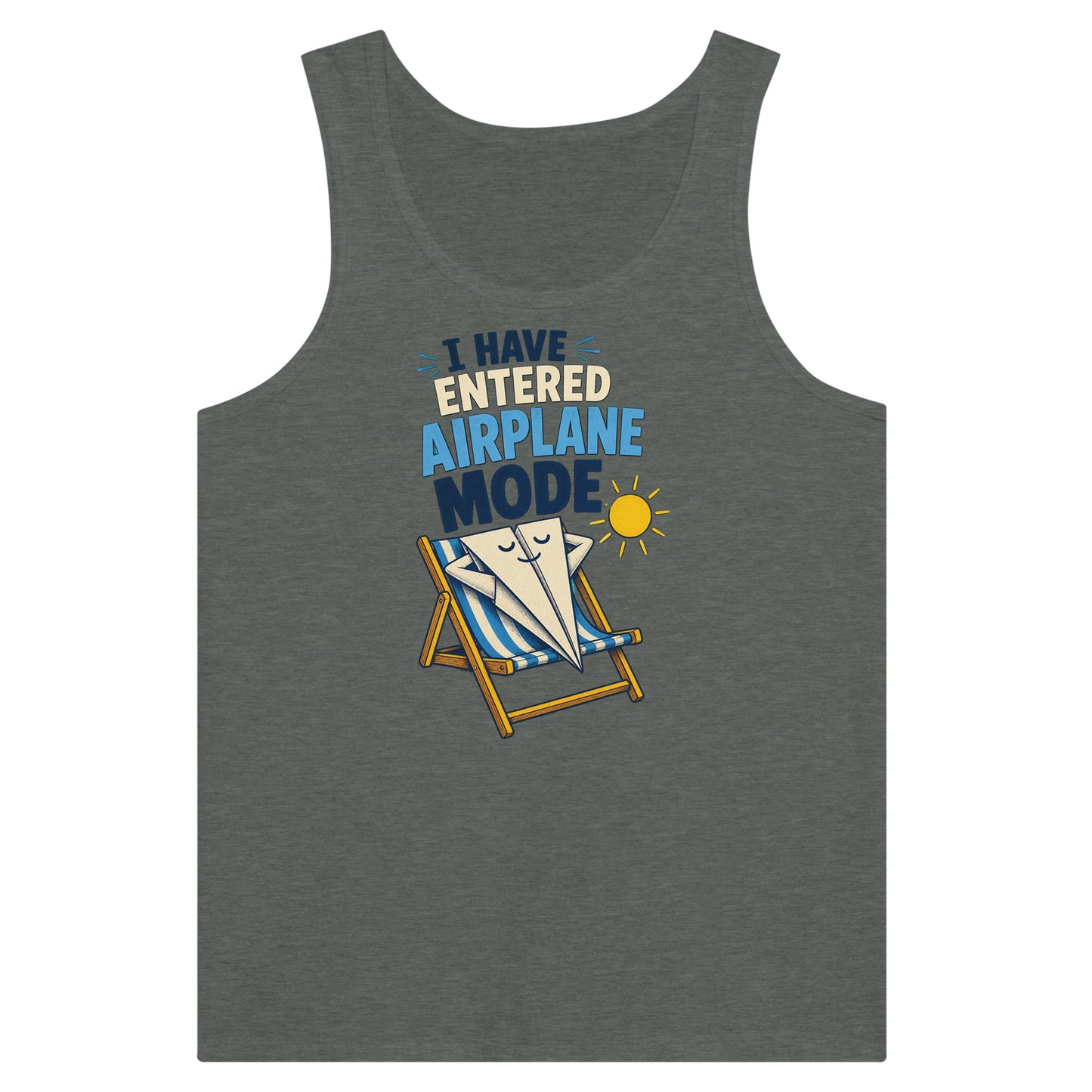 I Have Entered Airplane Mode Graphic Premium Unisex Tank Top — product view 4
