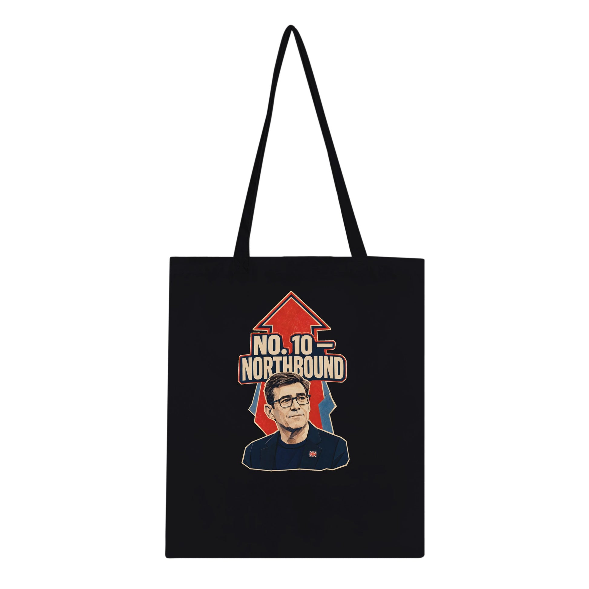 No. 10 — Northbound Andy Burnham Political Satire Tote Bag — product view 4