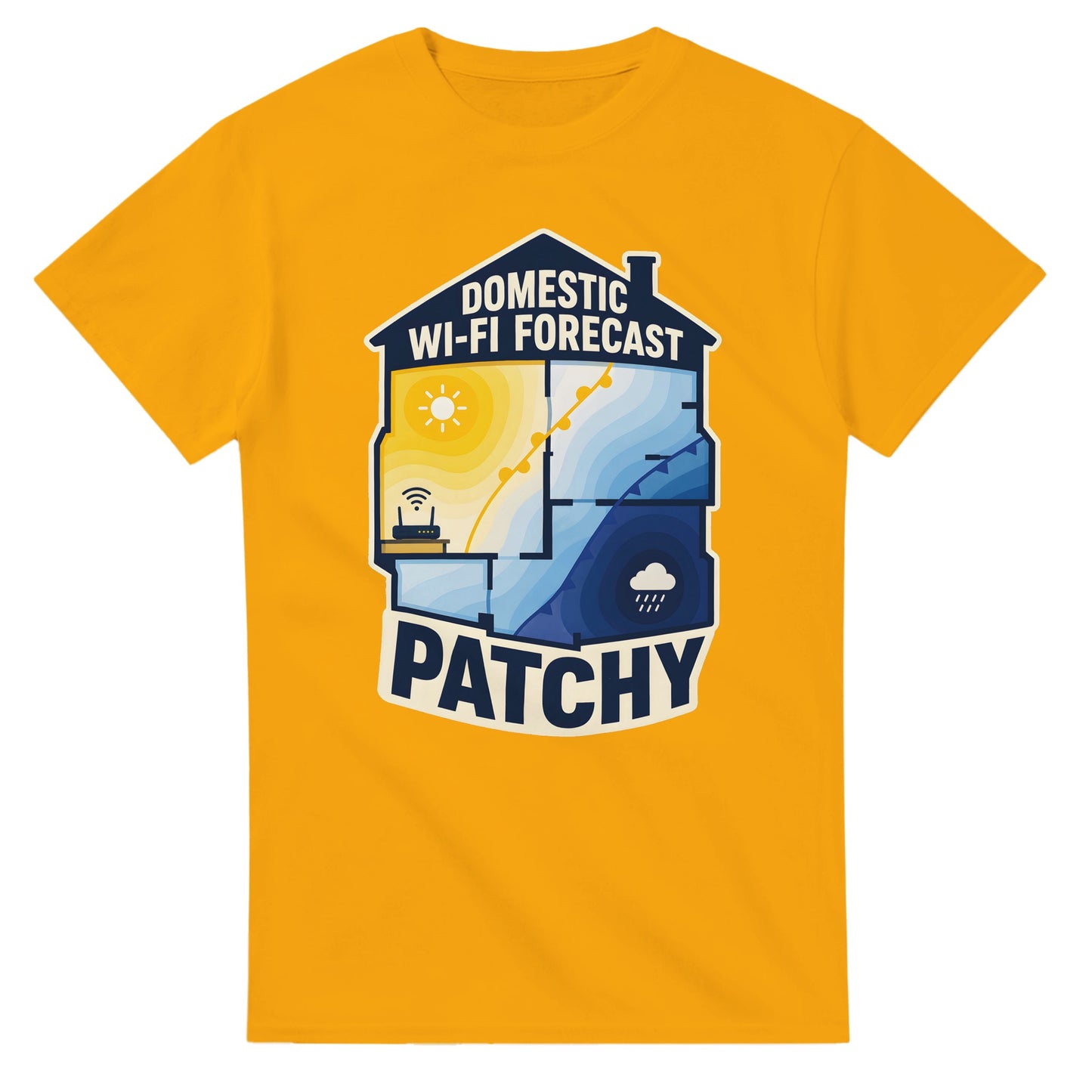 Domestic Wi-Fi Forecast Patchy T-shirt — product view 14