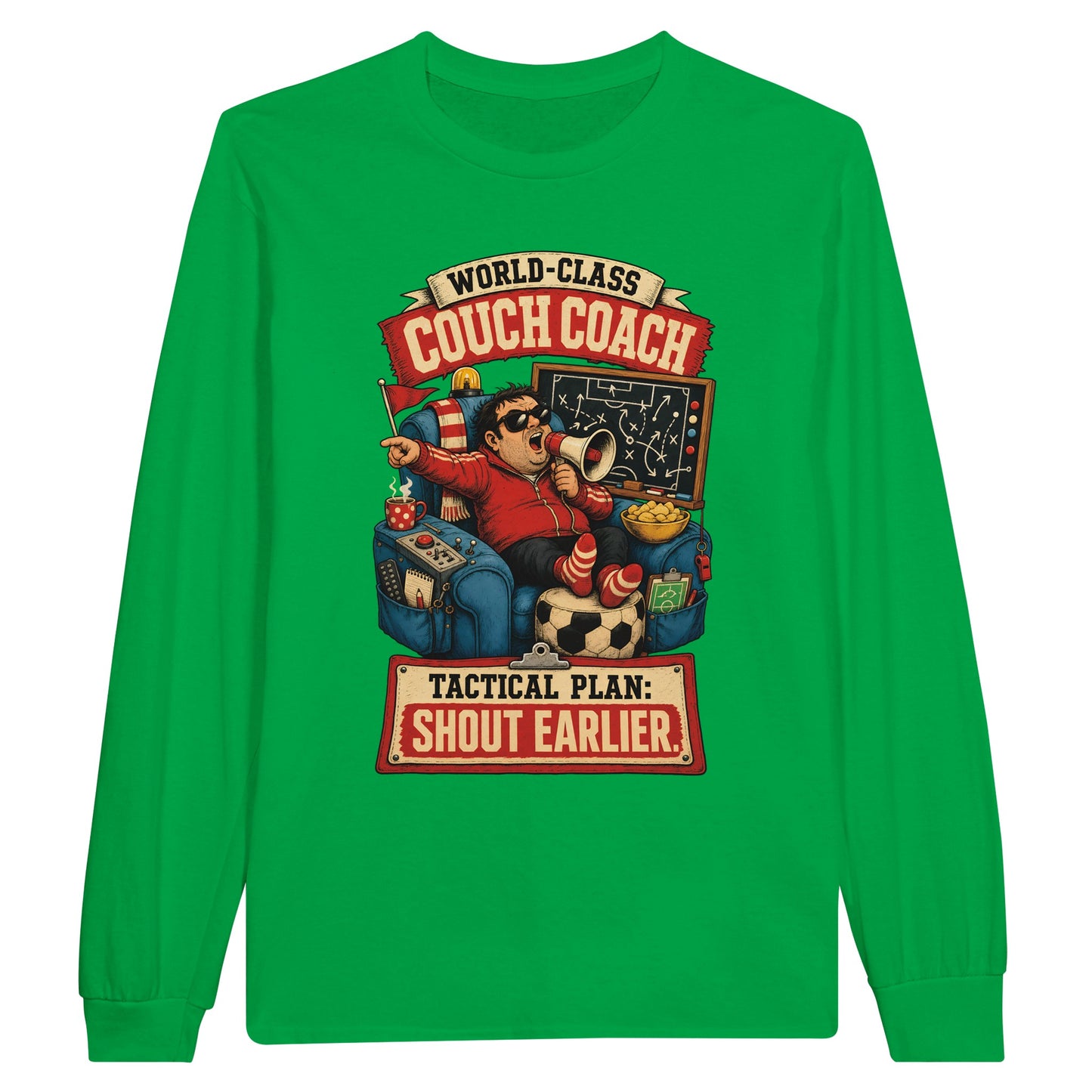 World-Class Couch Coach Long-Sleeve T-shirt — product view 12