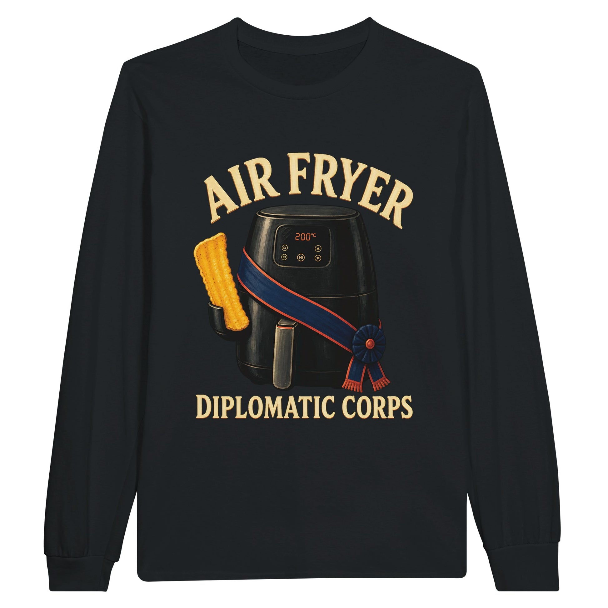 Air Fryer Diplomatic Corps Long-Sleeve T-shirt — product view 7