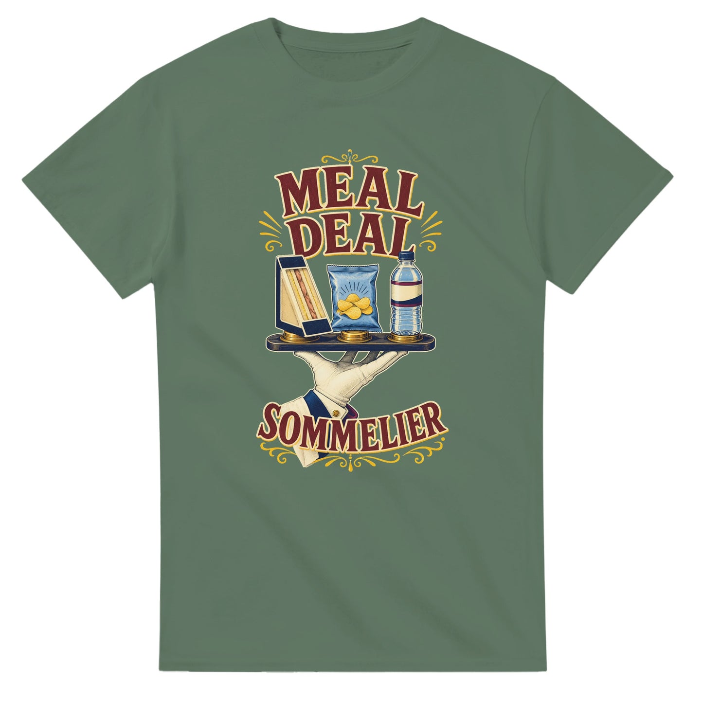 Meal Deal Sommelier British Lunch Design T-shirt — product view 13