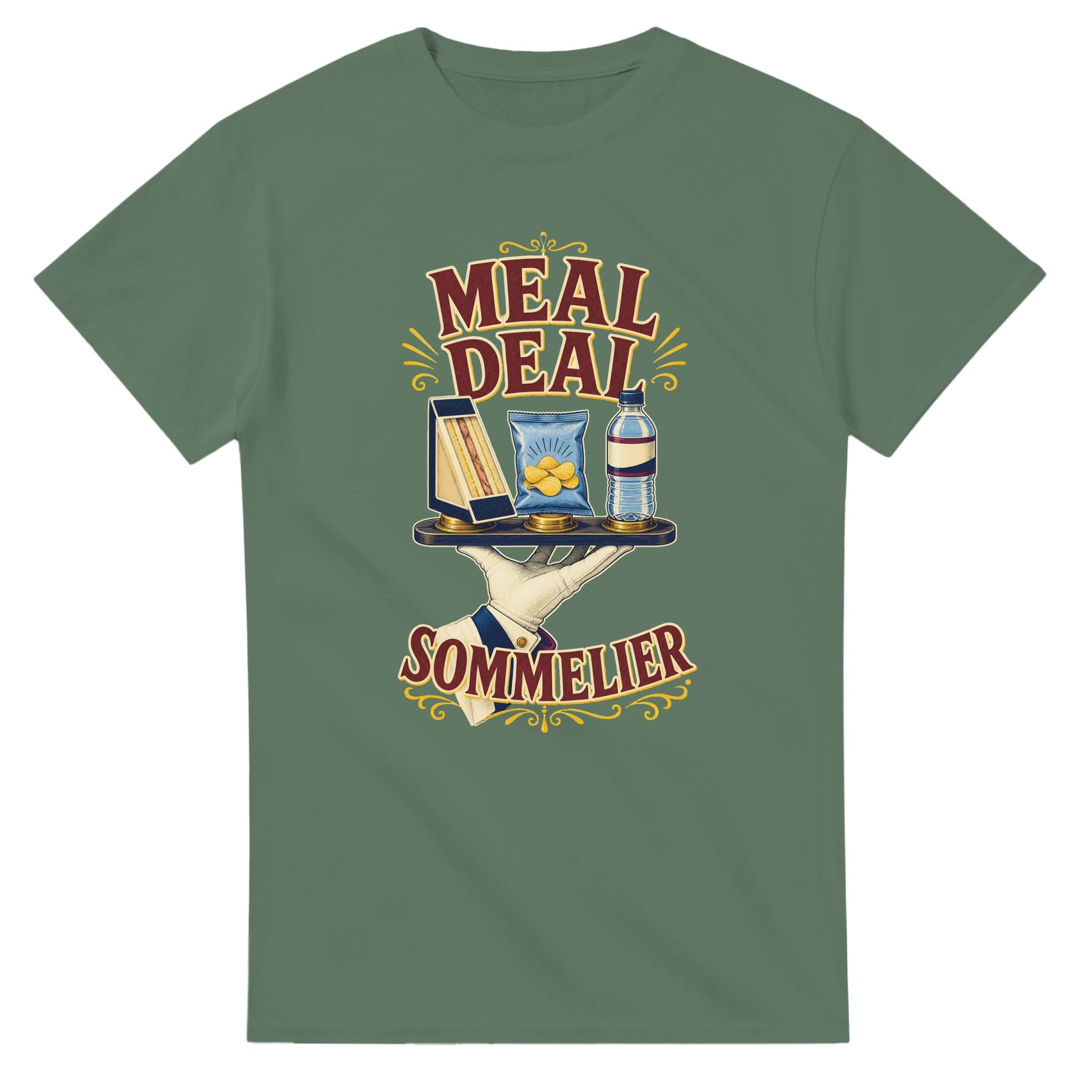 Meal Deal Sommelier British Lunch Design T-shirt — product view 13