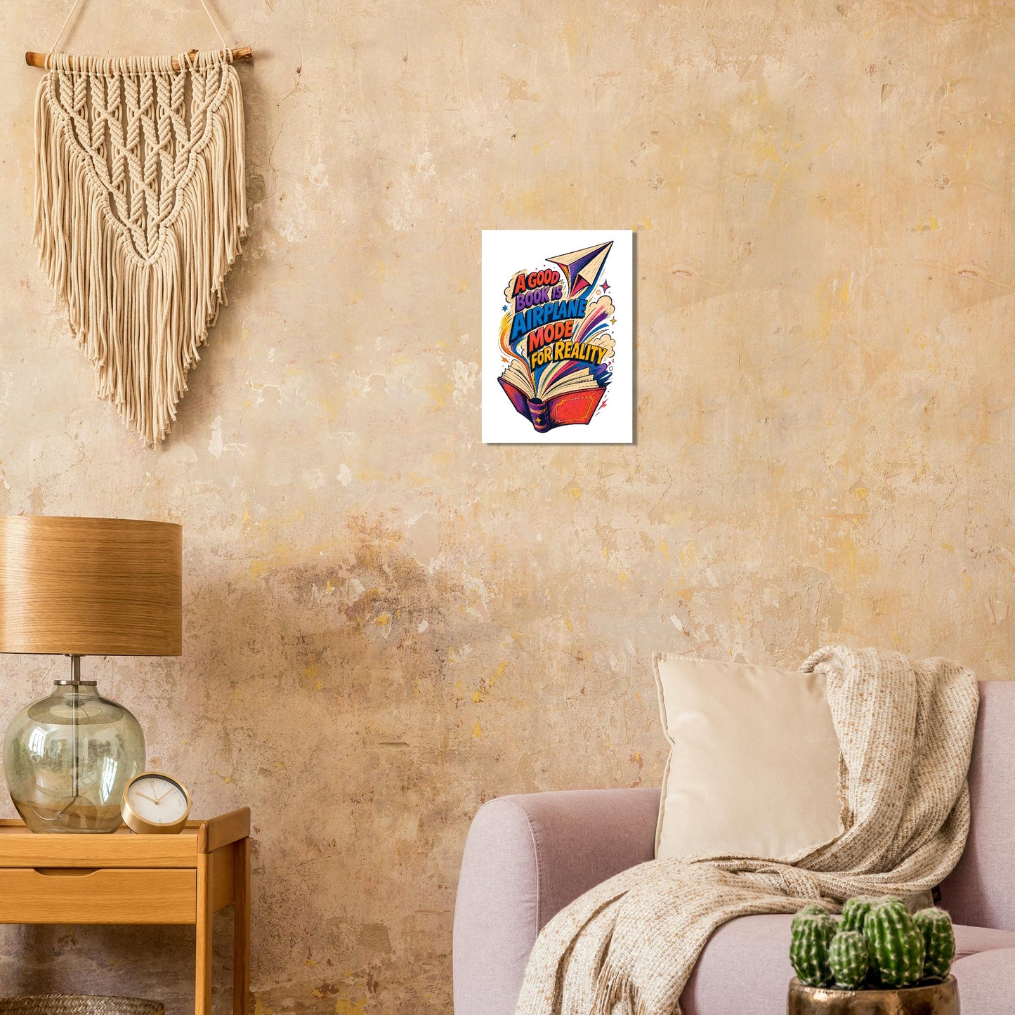 A Good Book Is Airplane Mode for Reality Poster — product view 9