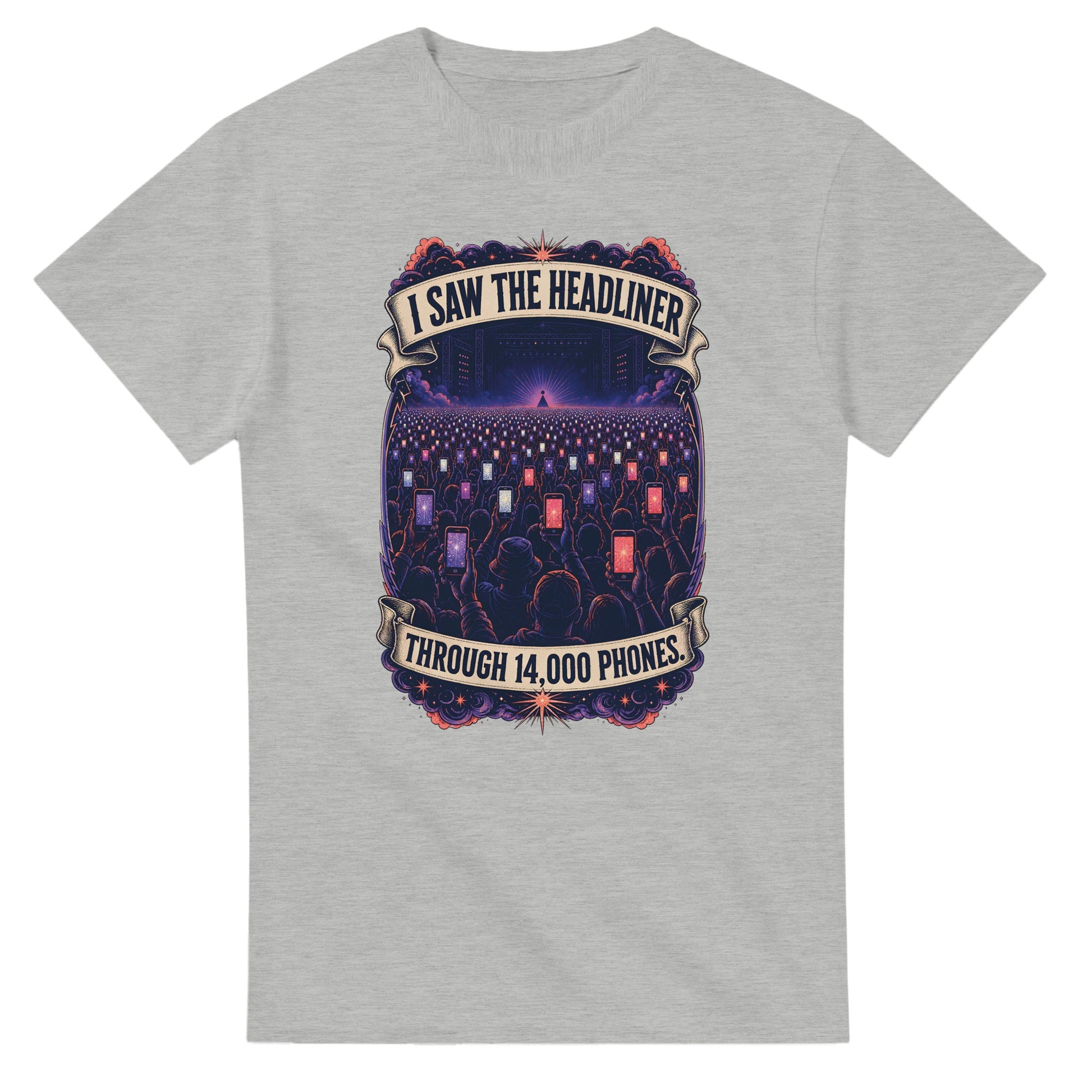 The Headliner Through 14,000 Phones T-shirt — product view 2