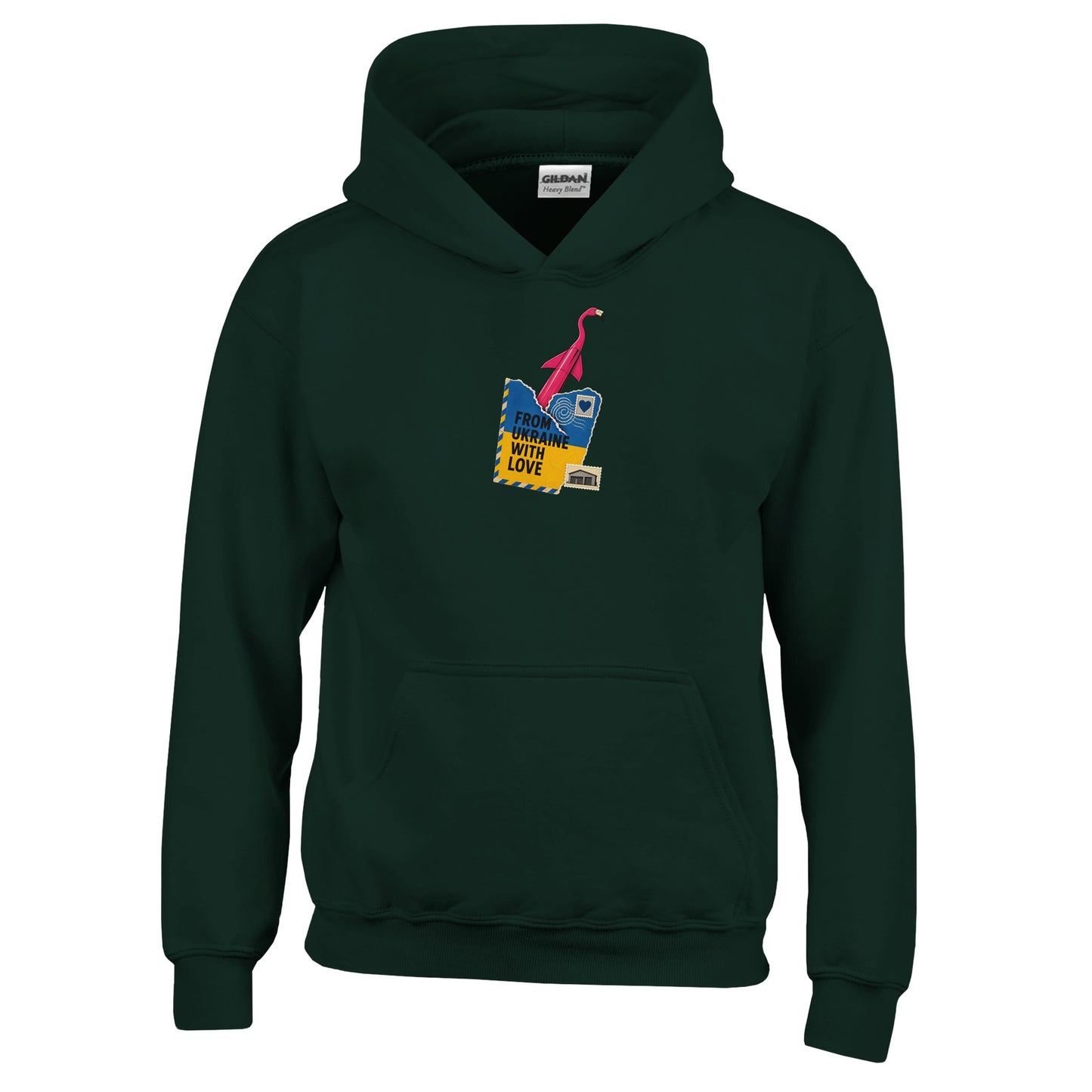 From Ukraine With Love Kids' Hoodie — product view 12