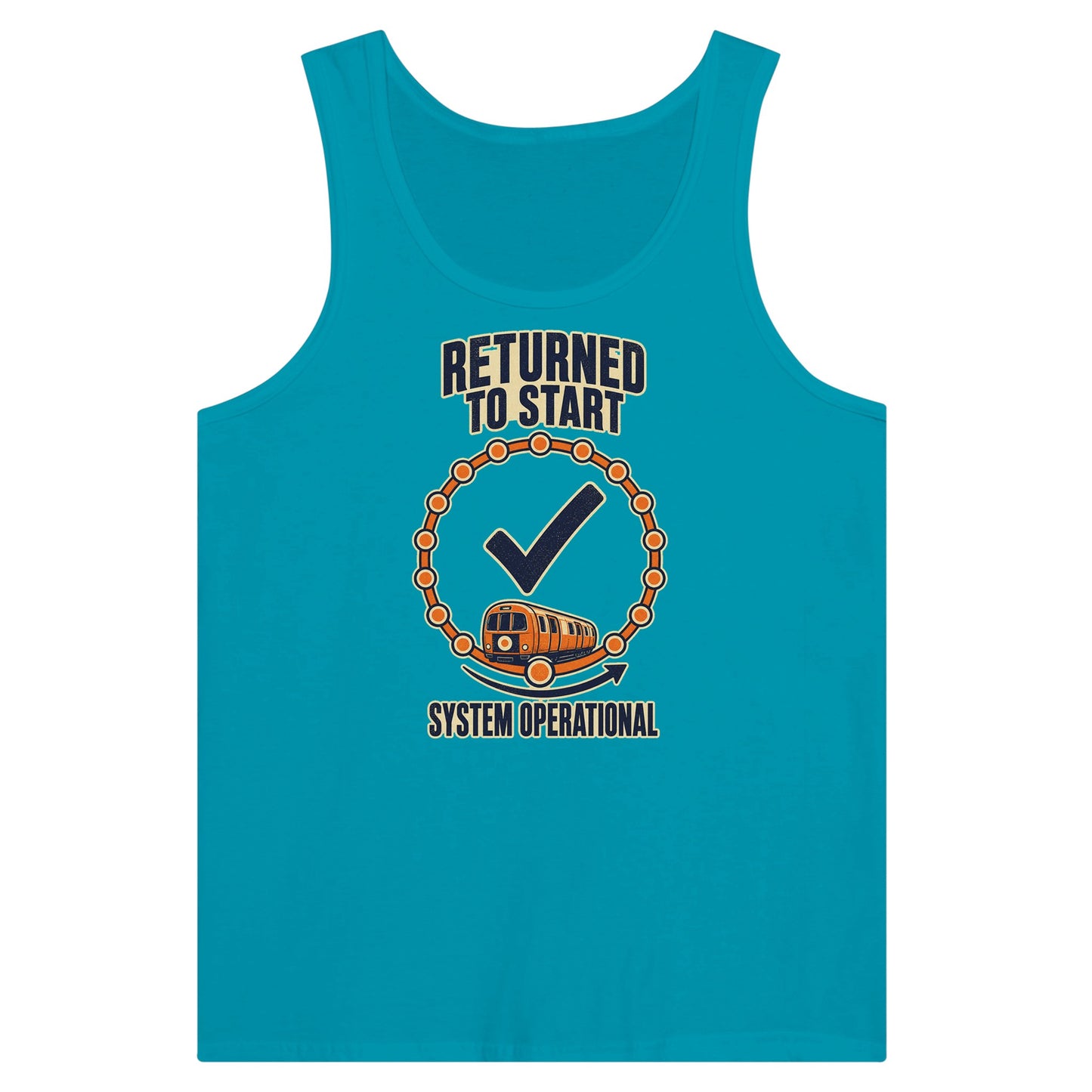 Glasgow Subway: System Operational Premium Unisex Tank Top — product view 2