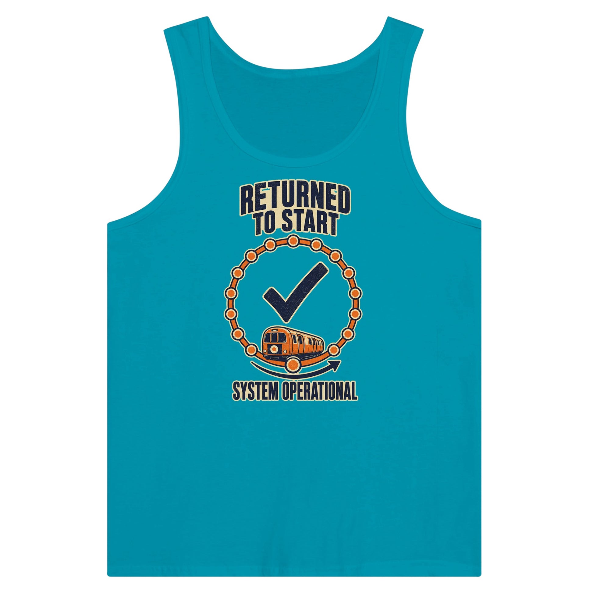 Glasgow Subway: System Operational Premium Unisex Tank Top — product view 2