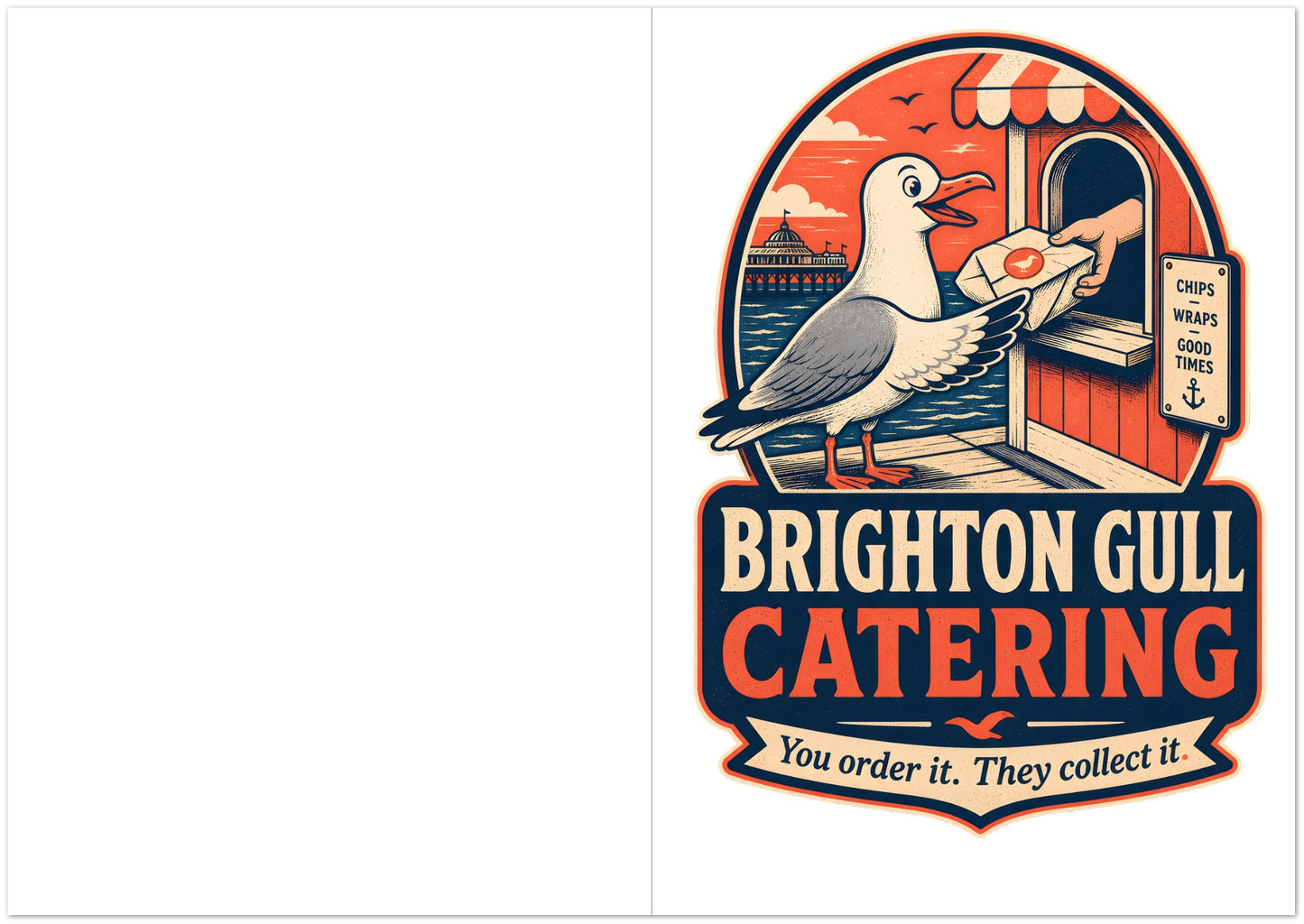 Brighton Gull Catering — Illustrated Greeting Card Pack — product view 5