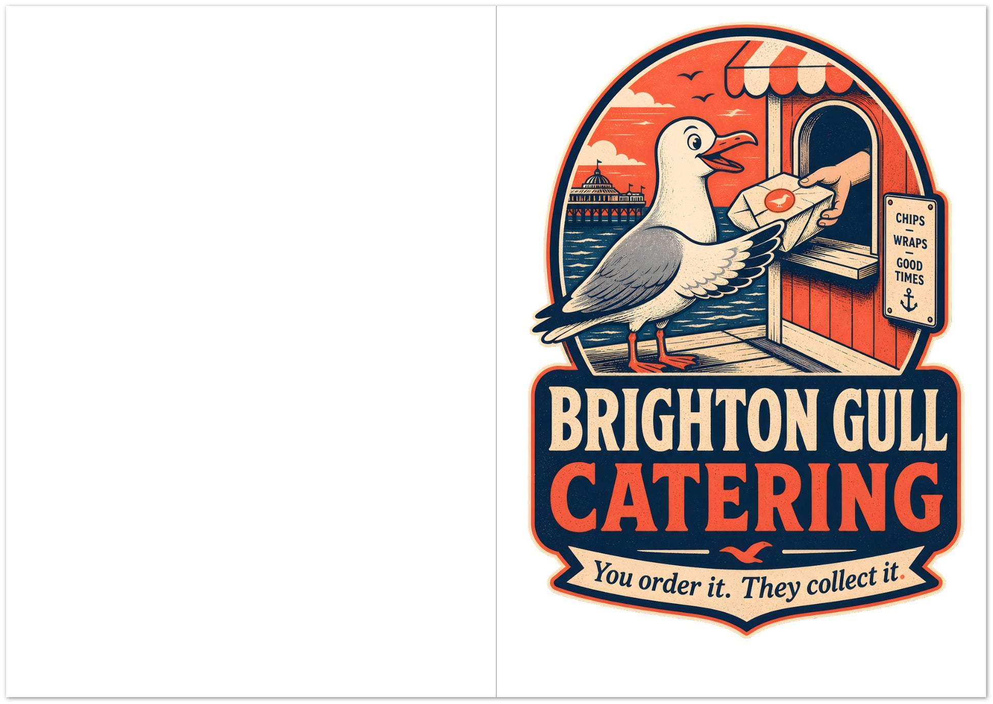 Brighton Gull Catering — Illustrated Greeting Card Pack — product view 5