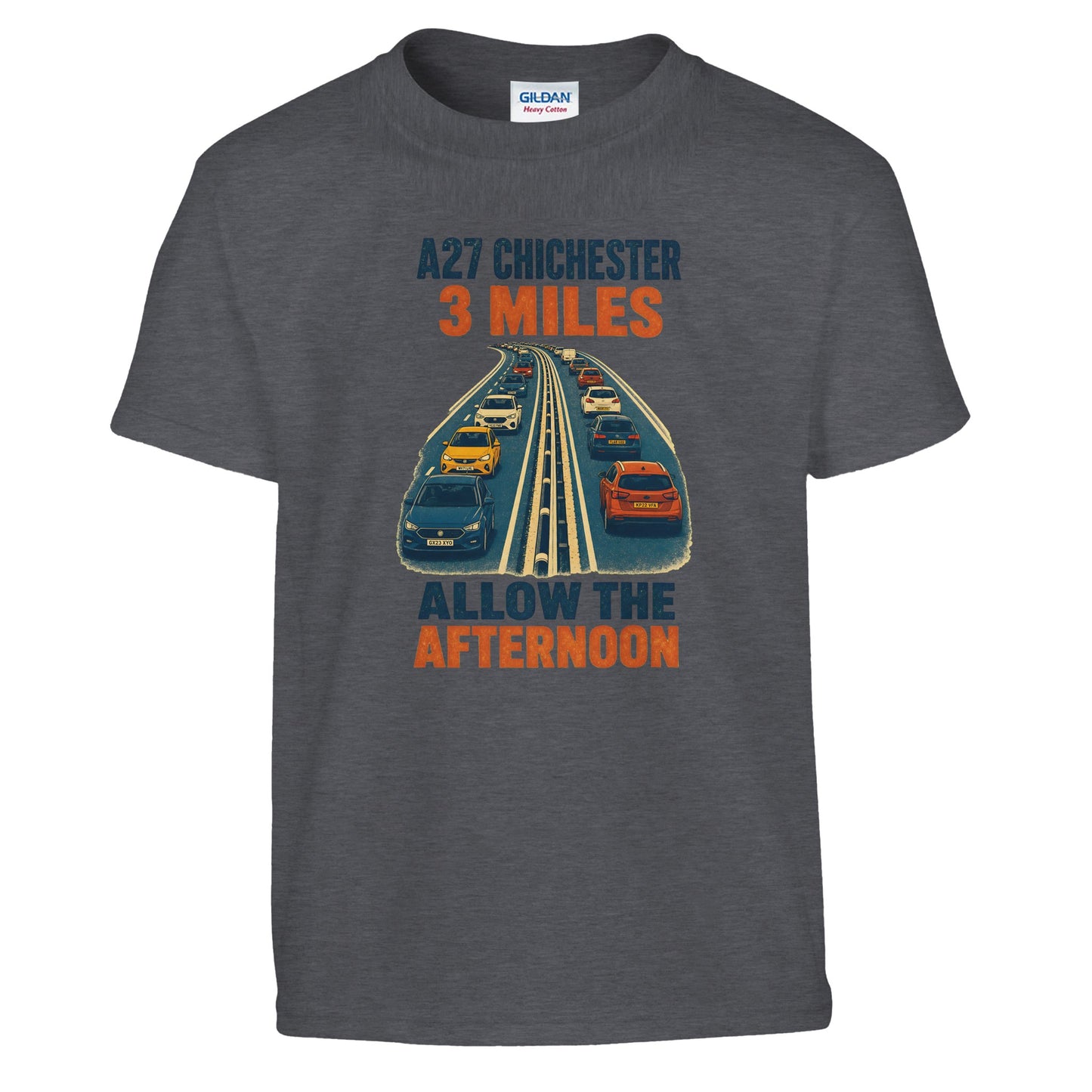 A27 Chichester – 3 Miles, Allow the Afternoon Kids' T-shirt — product view 12