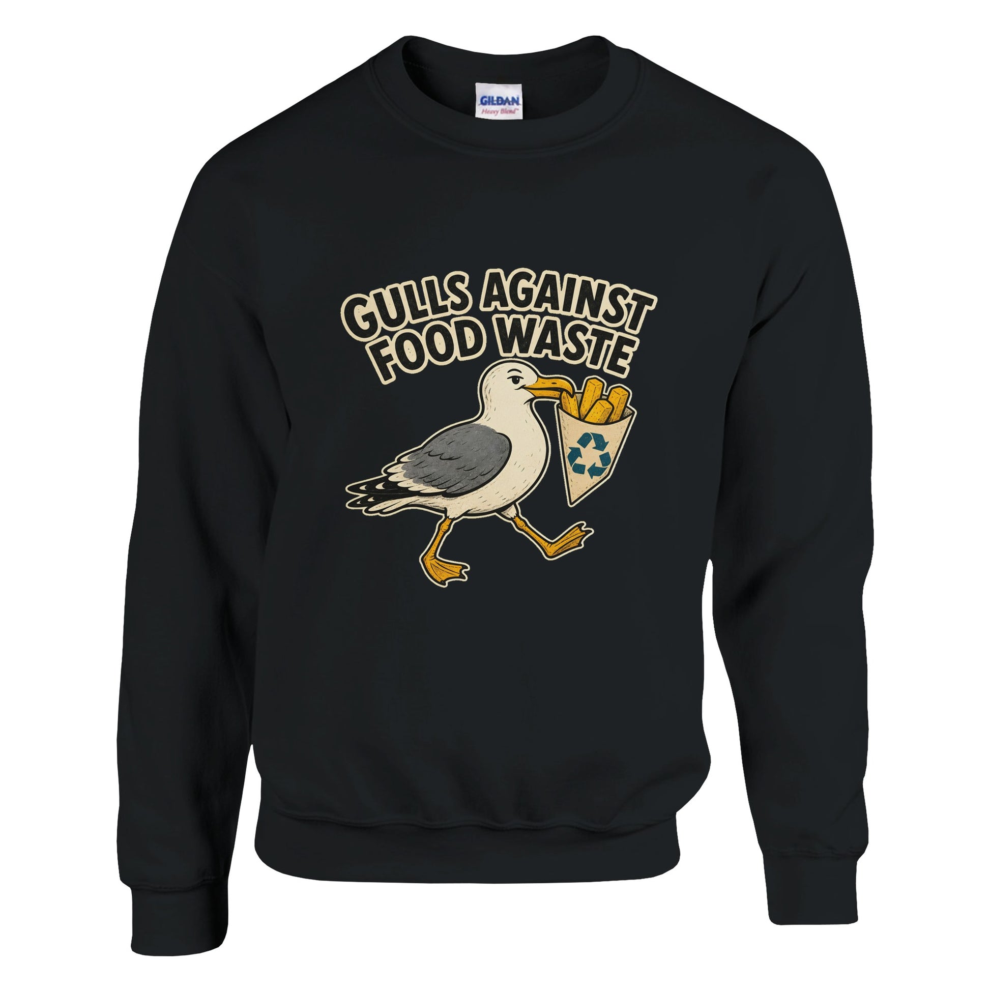 Gulls Against Food Waste Graphic Sweatshirt — product view 8