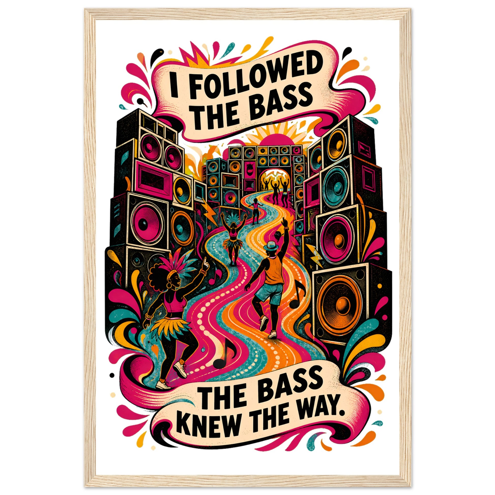 I Followed the Bass Framed Wall Art — product view 4