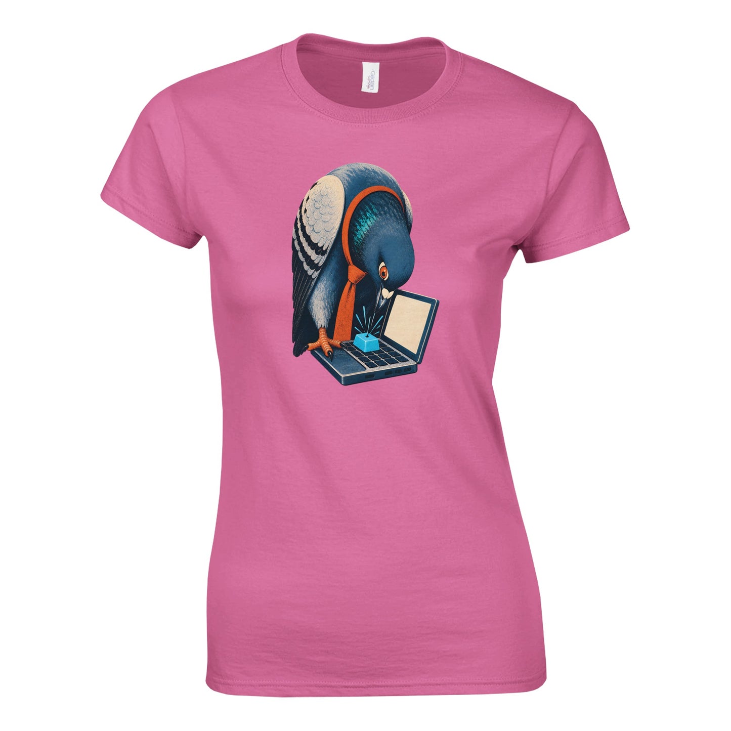 Pigeon Hits Send Women's T-shirt — product view 4