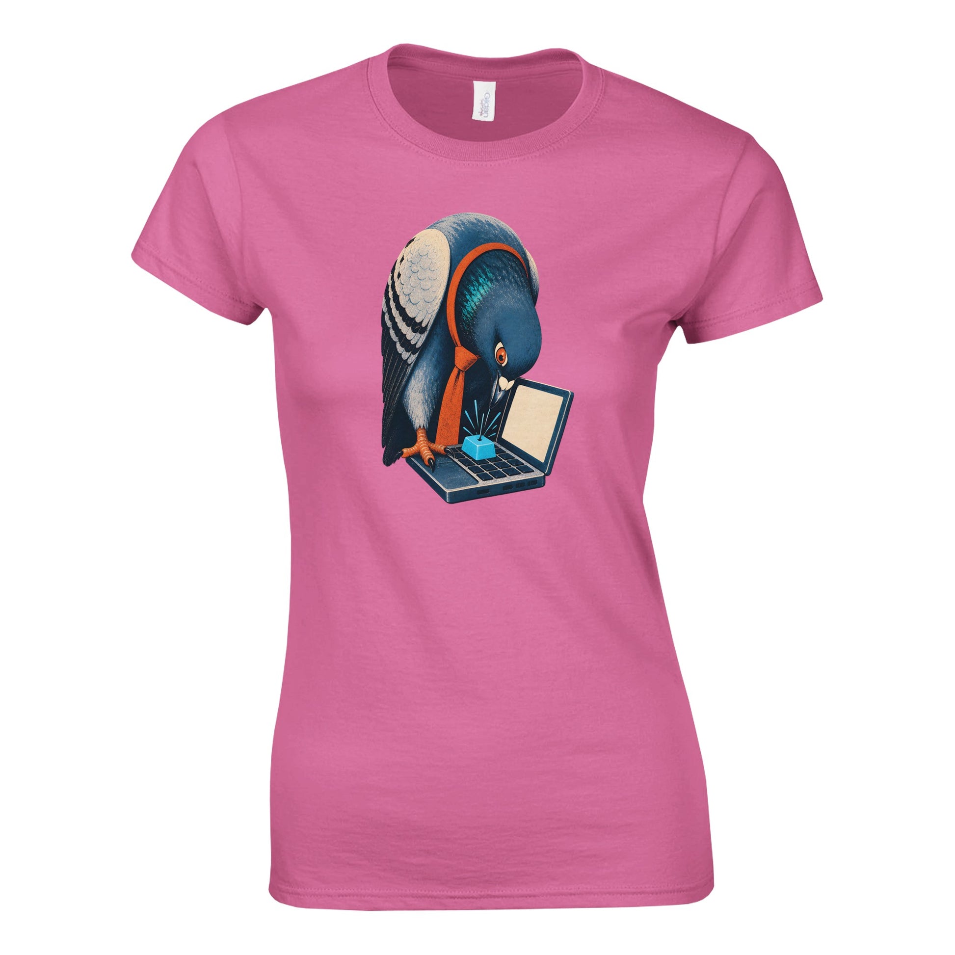Pigeon Hits Send Women's T-shirt — product view 4