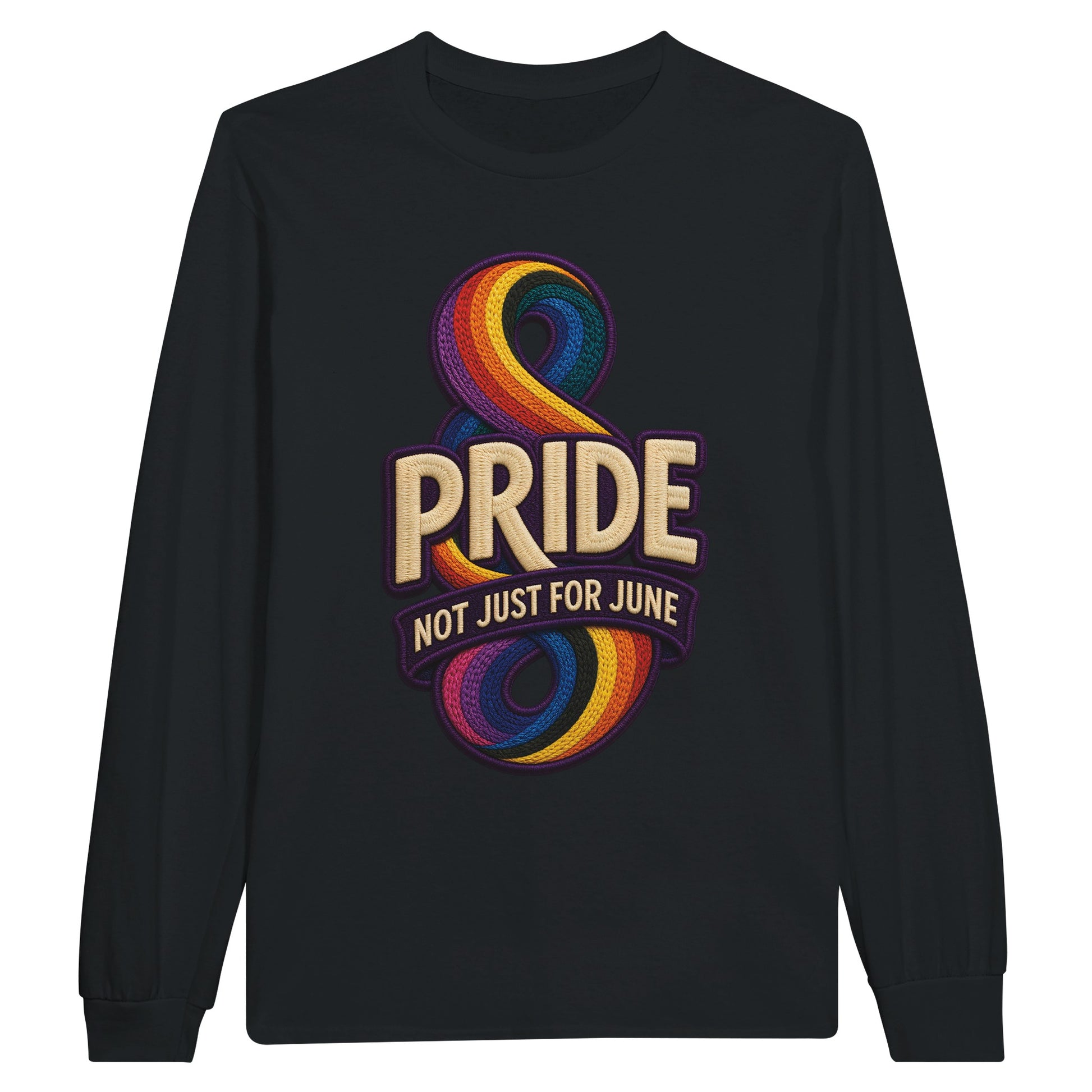 Pride: Not Just for June Long-Sleeve T-shirt — product view 7