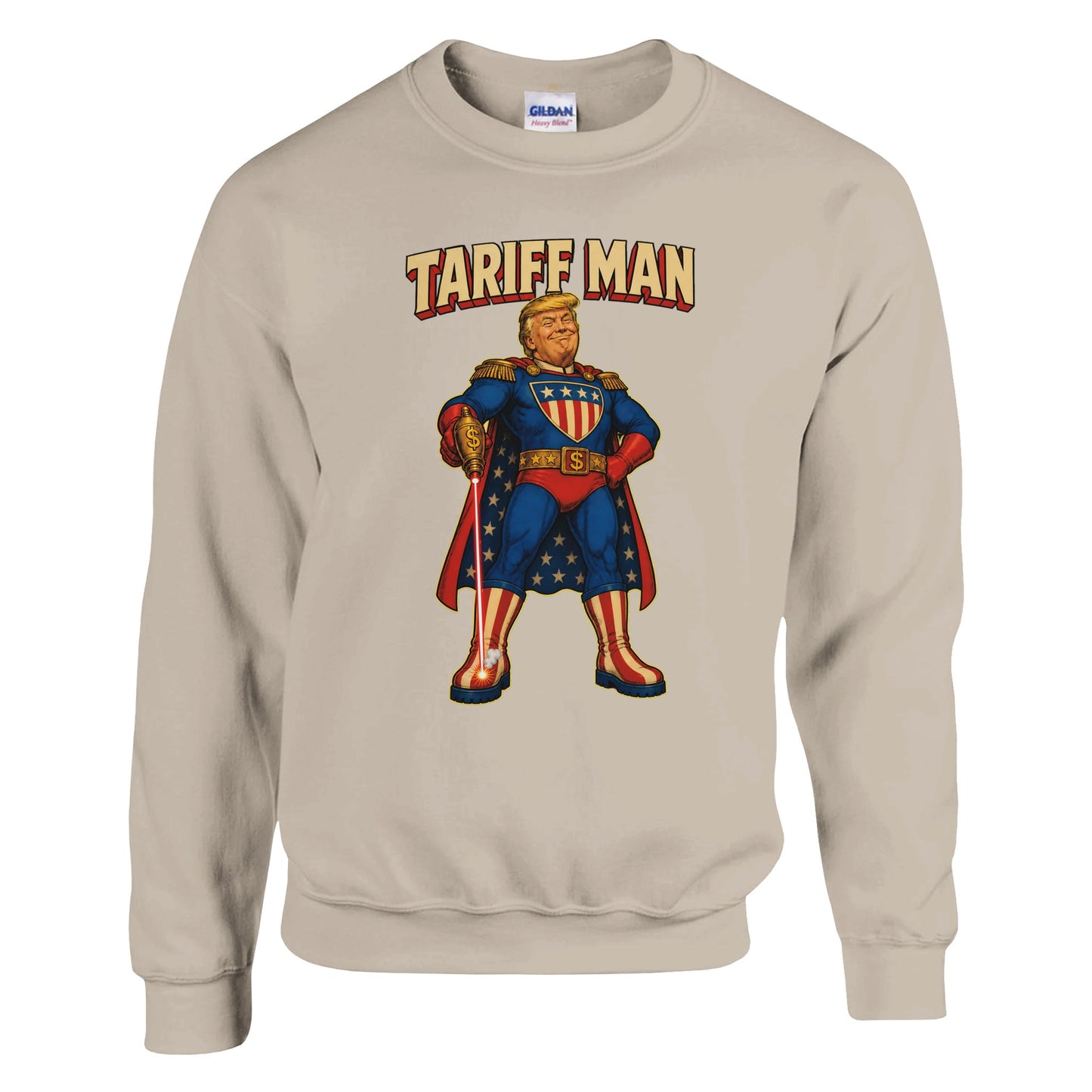 Tariff Man – Self-Shot Satire Sweatshirt — product view 14