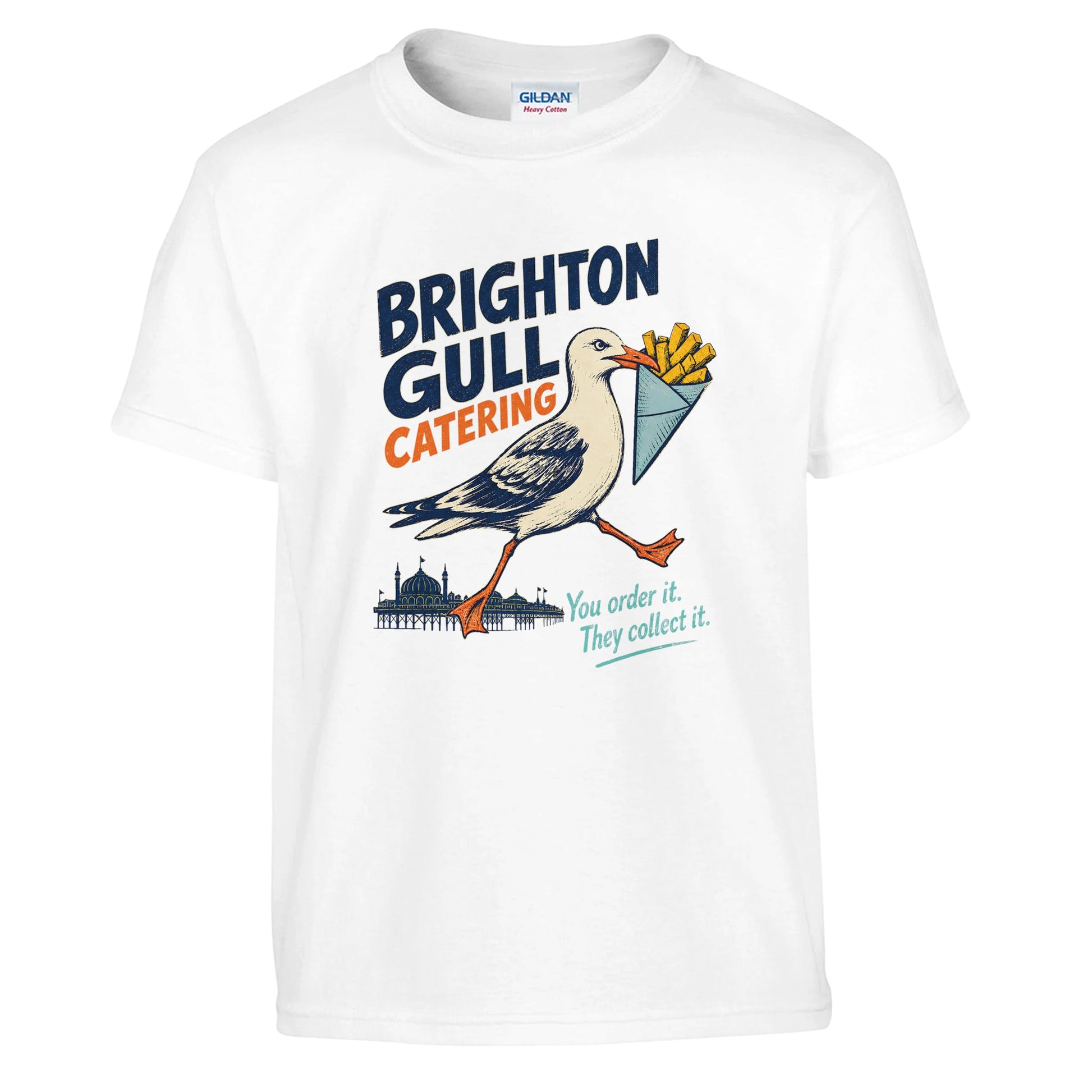Brighton Gull Catering - You Order It, They Collect It Kids' T-shirt — product view 1