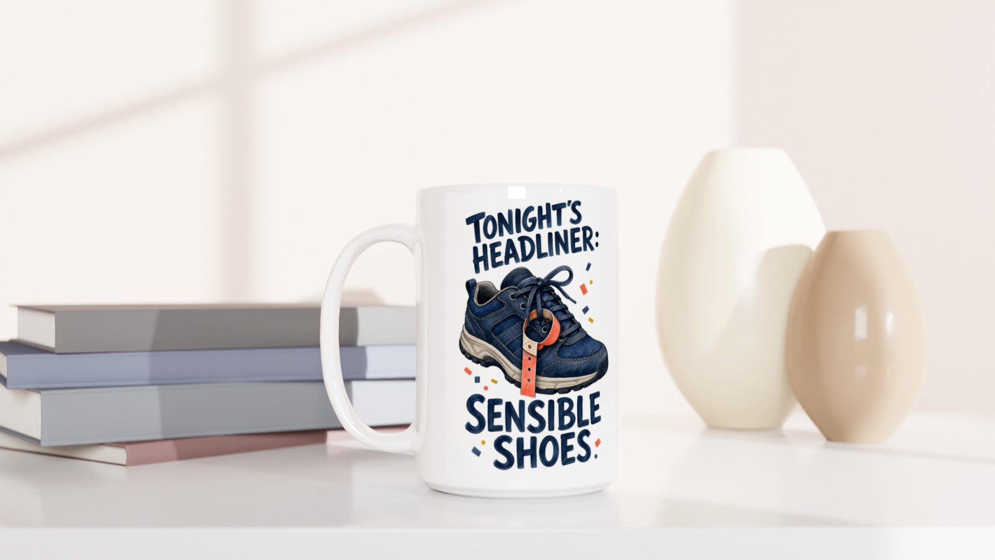 Tonight's Headliner: Sensible Shoes Concert Large Mug — product view 6