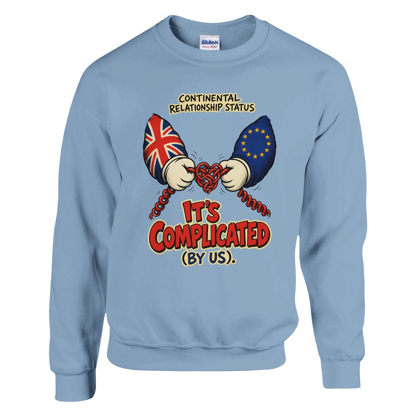 It's Complicated (By Us) UK–EU 1990s Cartoon Sweatshirt — product view 15