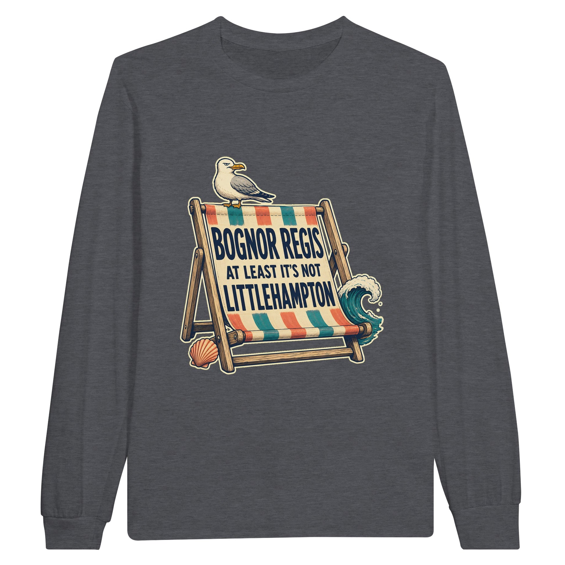 Bognor Regis — At Least It's Not Littlehampton Long-Sleeve T-shirt — product view 2