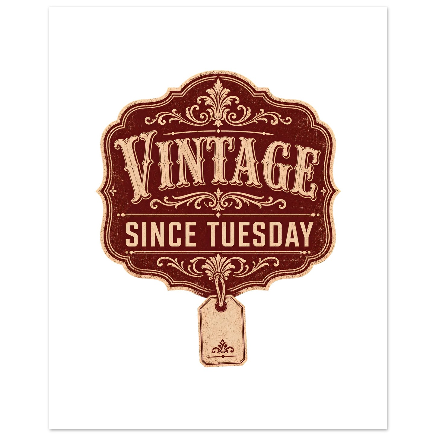 Vintage Since Tuesday Poster — product view 3