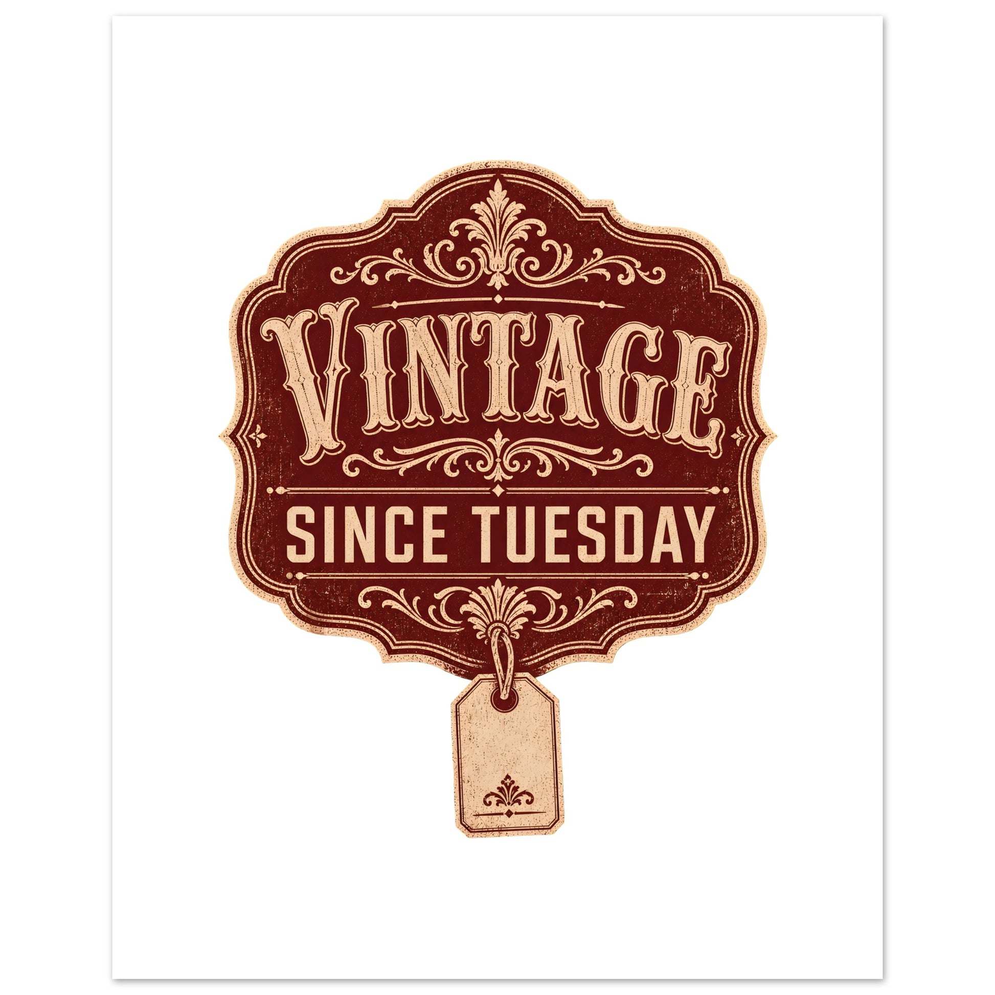 Vintage Since Tuesday Poster — product view 3