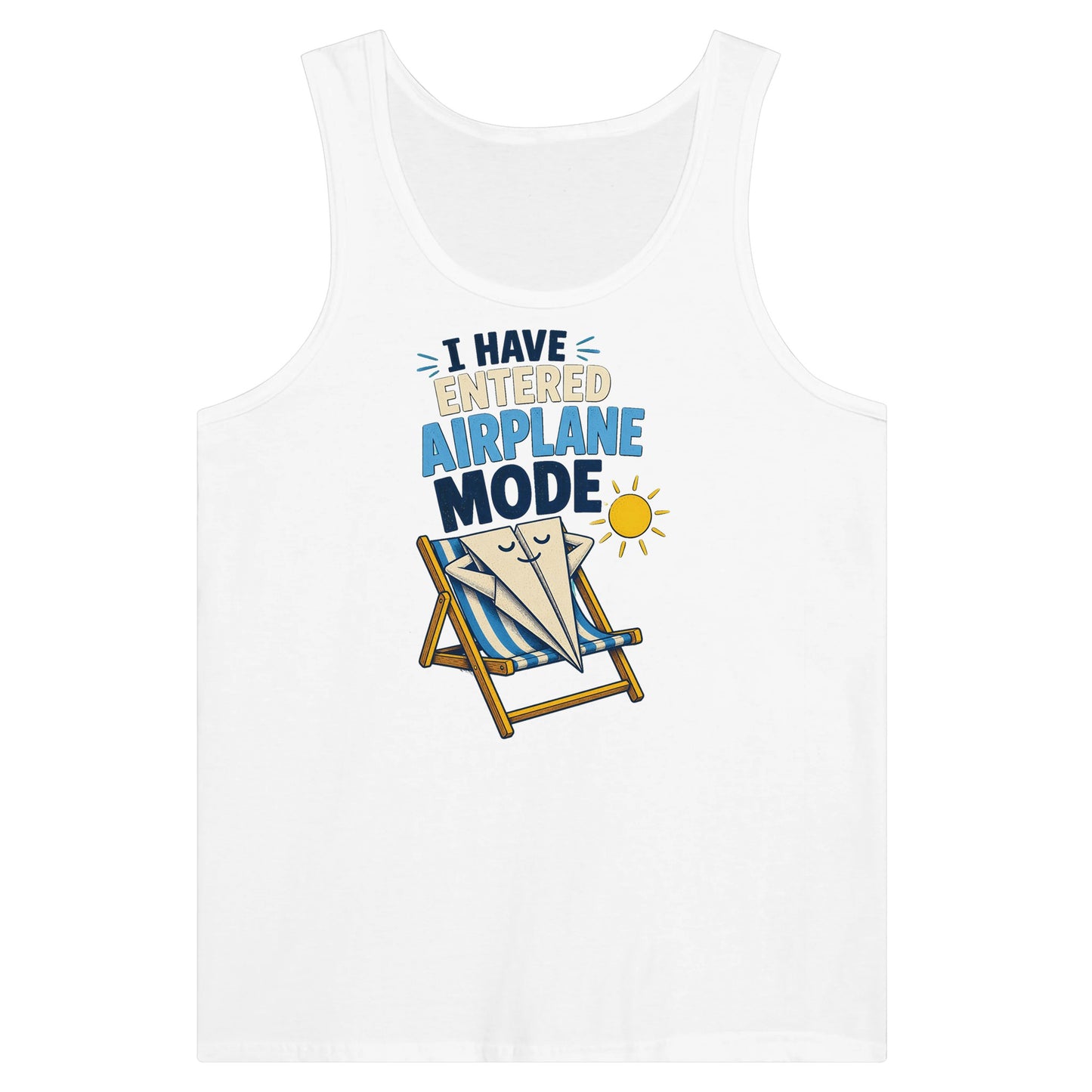 I Have Entered Airplane Mode Graphic Premium Unisex Tank Top — product view 1