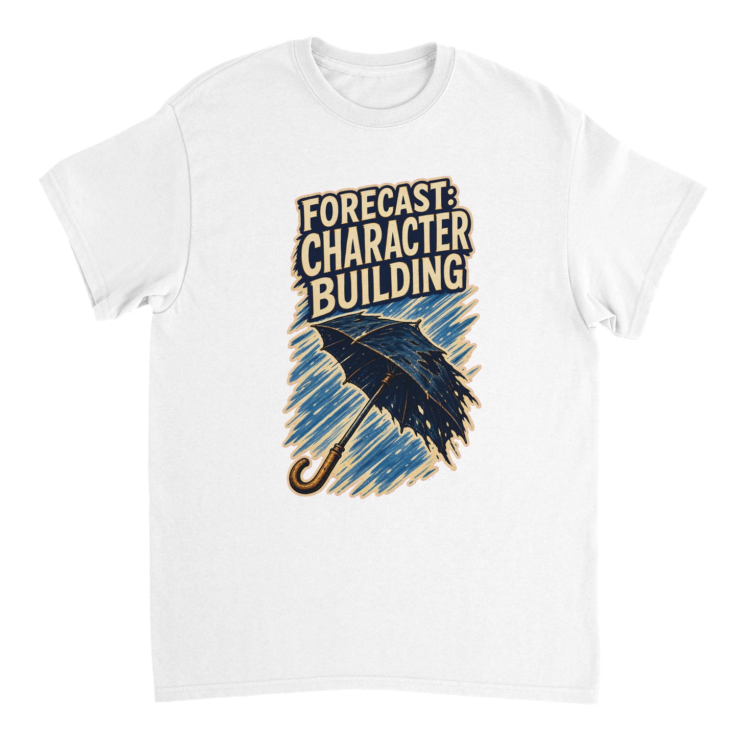 Forecast: Character Building – British Weather T-Shirt & Print — product view 17