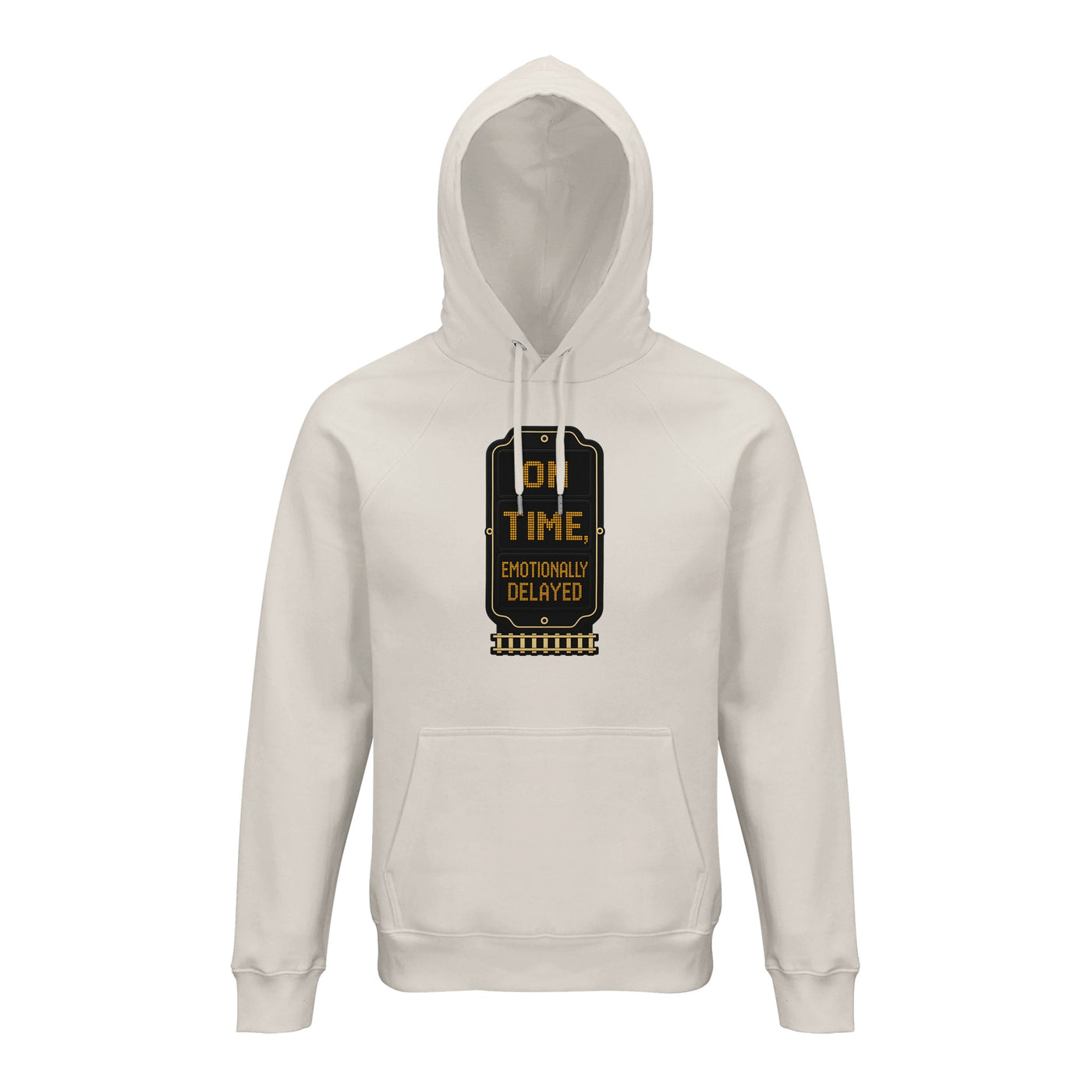 On Time, Emotionally Delayed Rail Graphic Hoodie