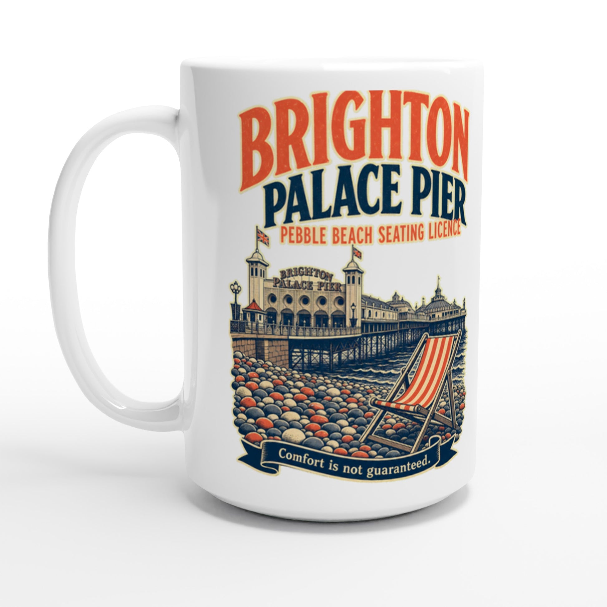Brighton Pebble Beach Seating Licence Large Mug — product view 1