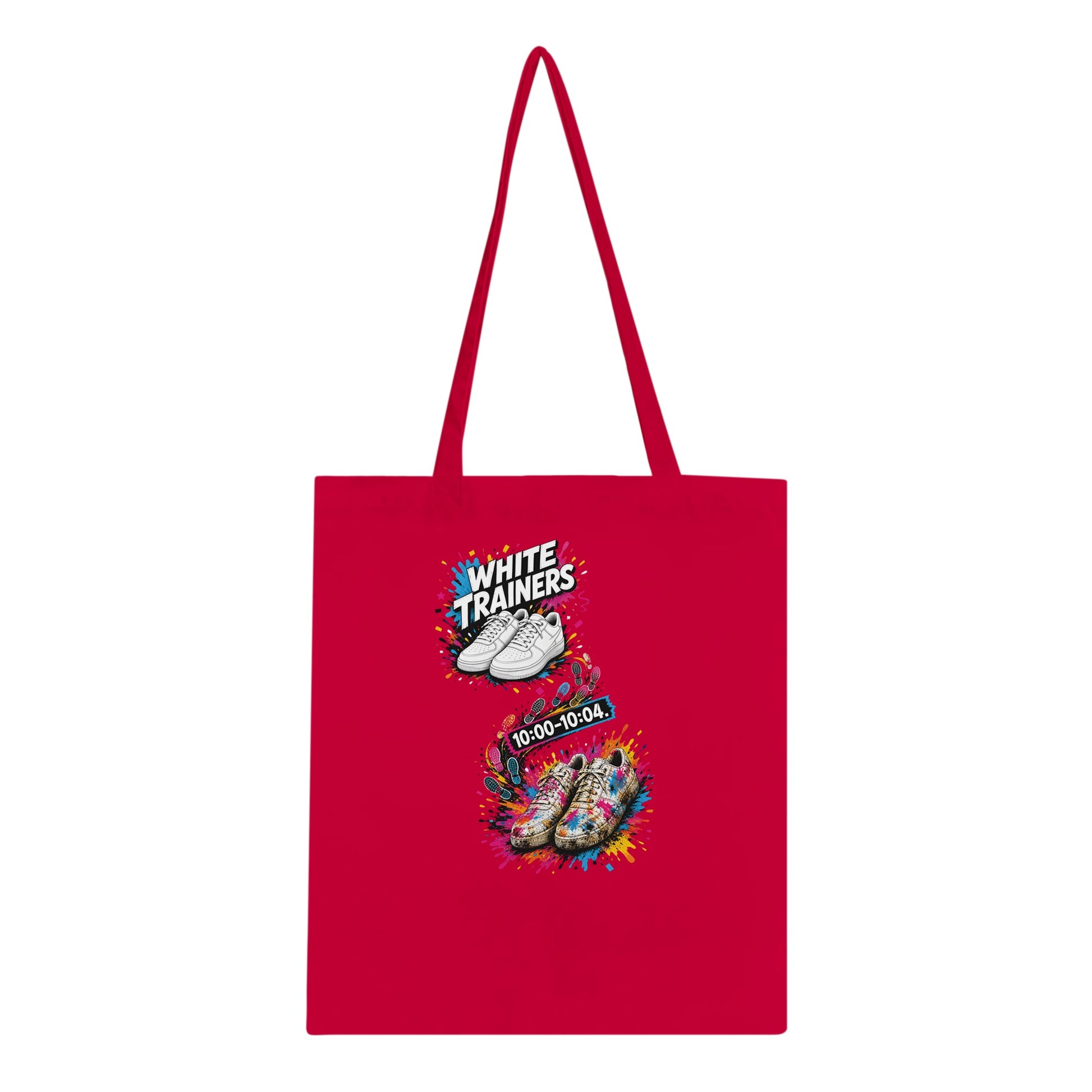 White Trainers: 10:00–10:04 Tote Bag — product view 5