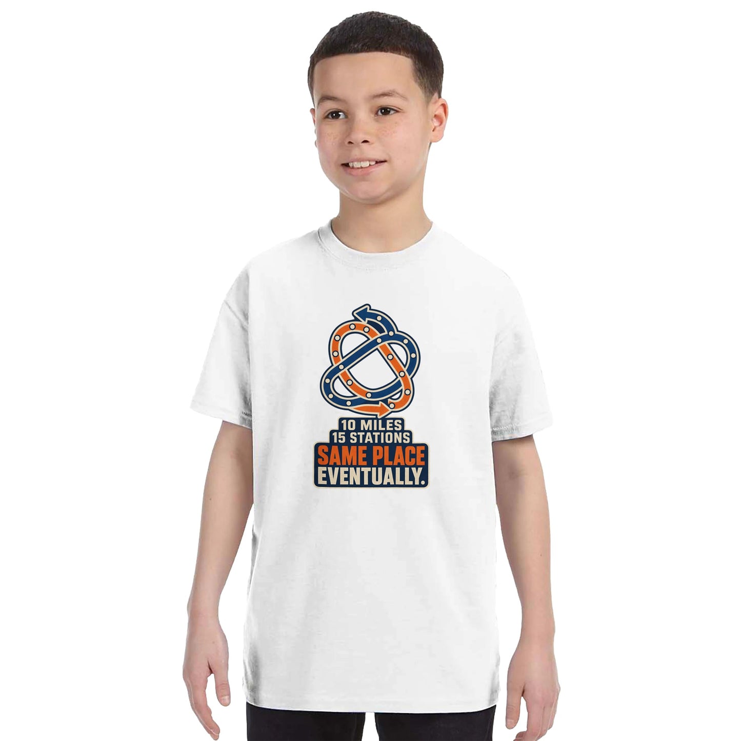 Glasgow Same Place Eventually Kids' T-shirt — product view 16