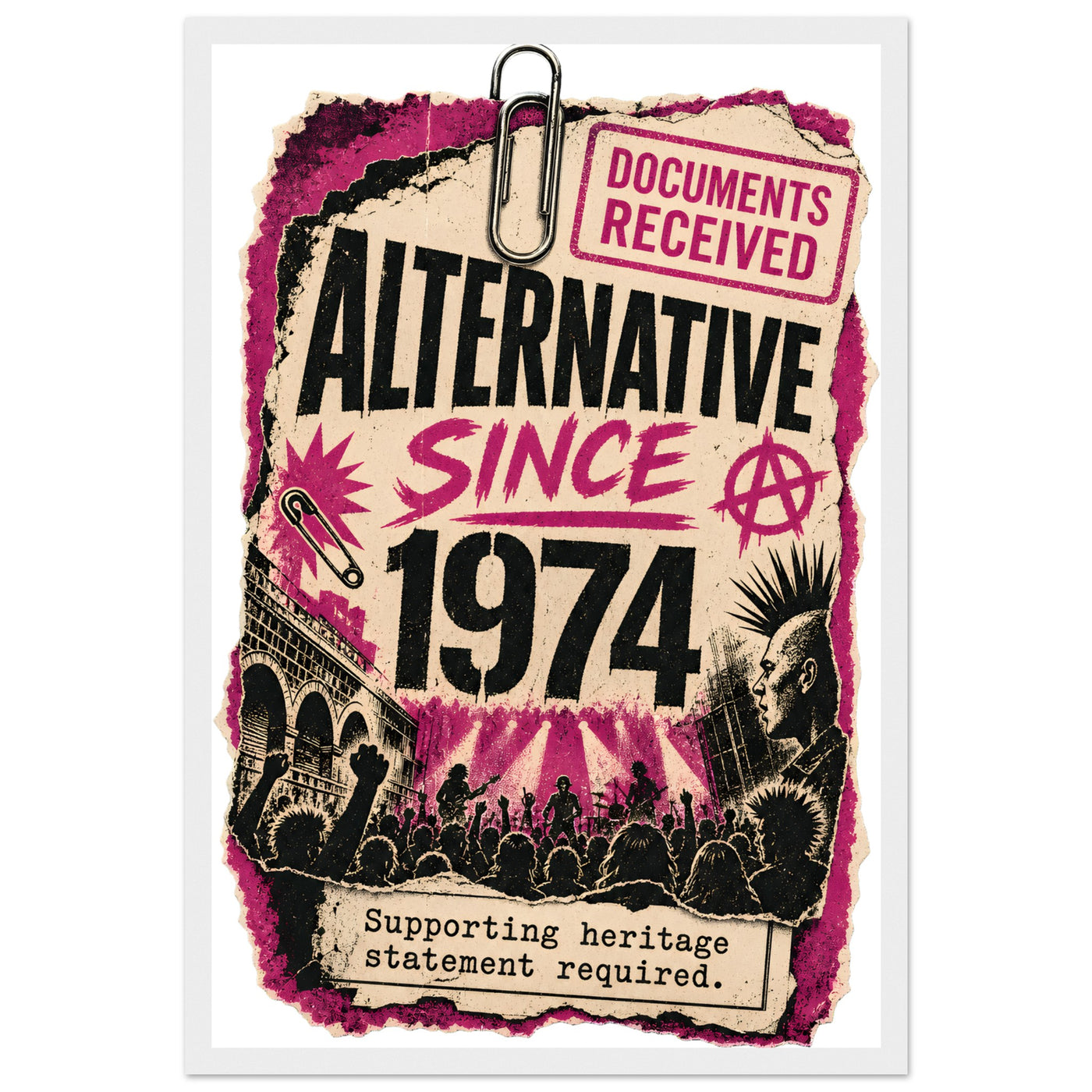 Camden Alternative Since 1974 — Illustrated Framed Wall Art