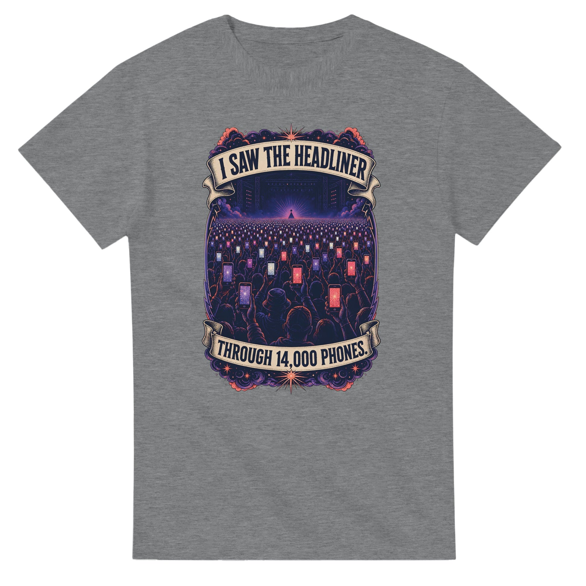 The Headliner Through 14,000 Phones T-shirt — product view 6