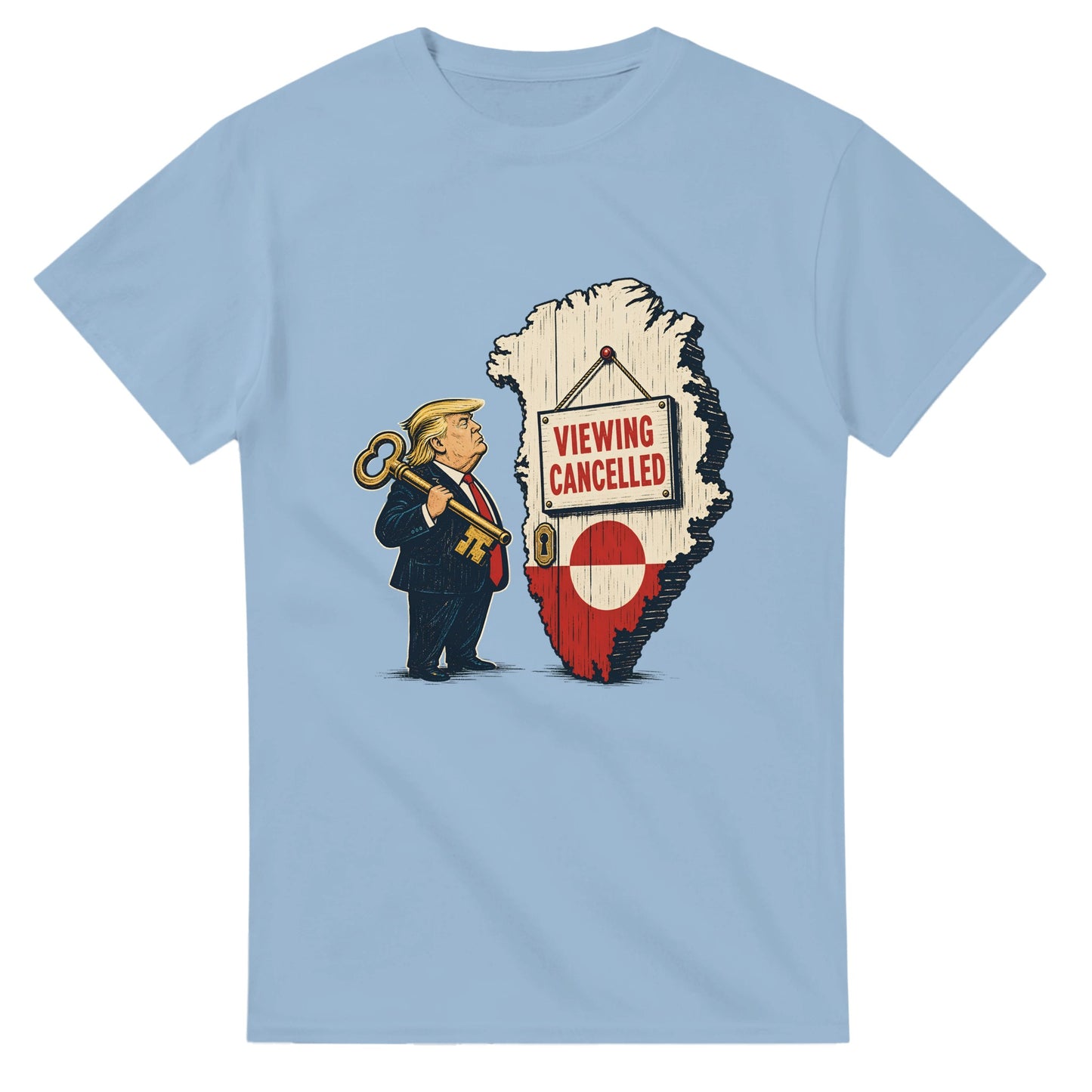 Viewing Cancelled — Greenland Political Satire T-shirt — product view 15
