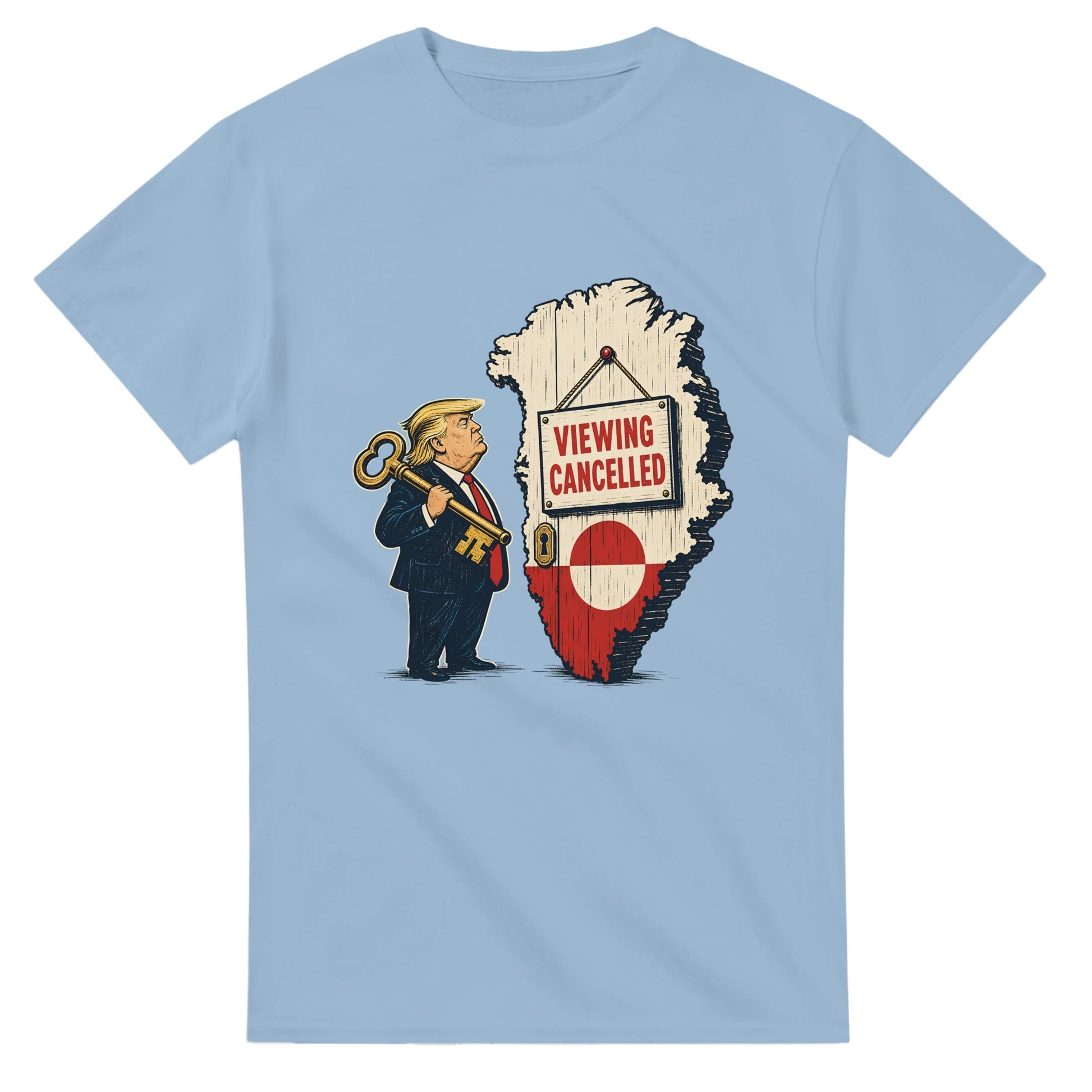 Viewing Cancelled — Greenland Political Satire T-shirt — product view 15