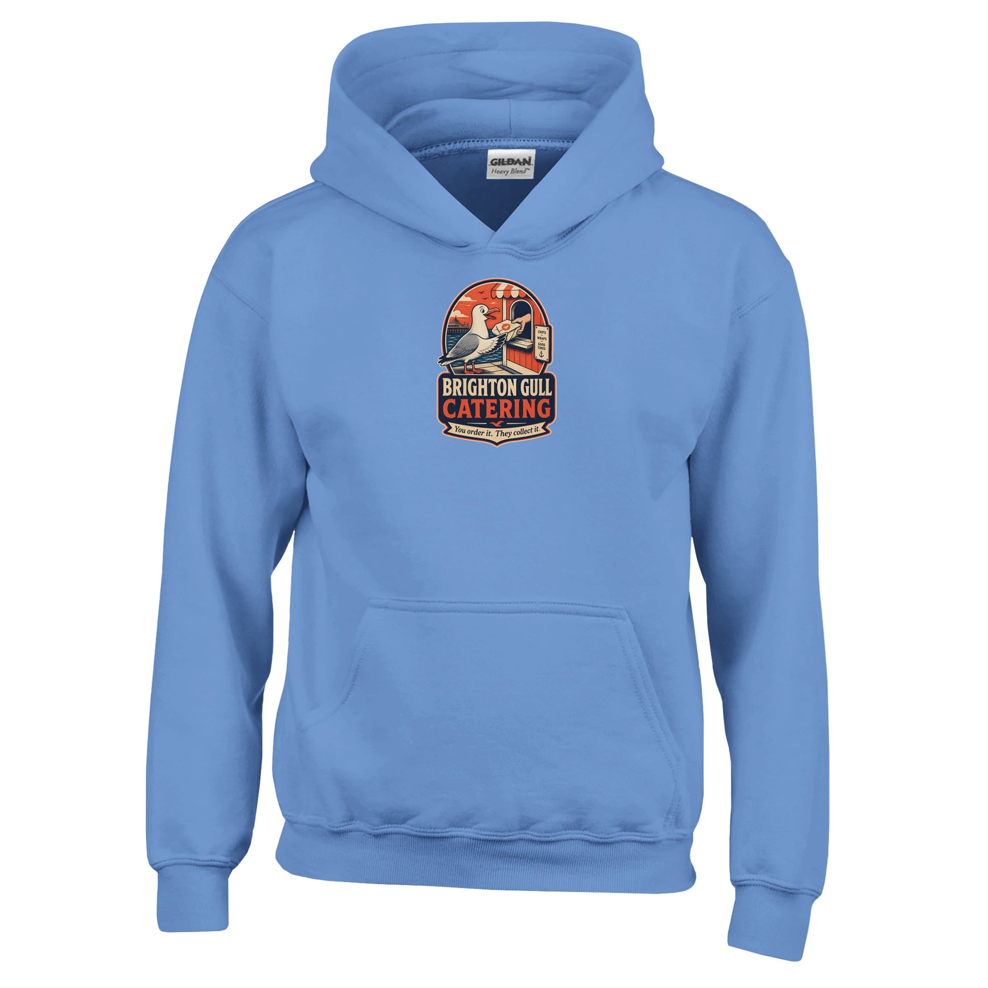 Brighton Gull Catering — Illustrated Kids' Hoodie — product view 4