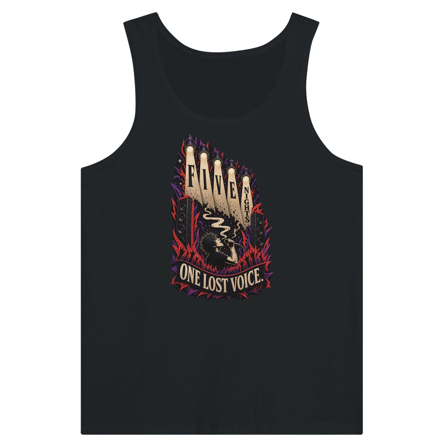 Five Nights, One Lost Voice Premium Unisex Tank Top — product view 8