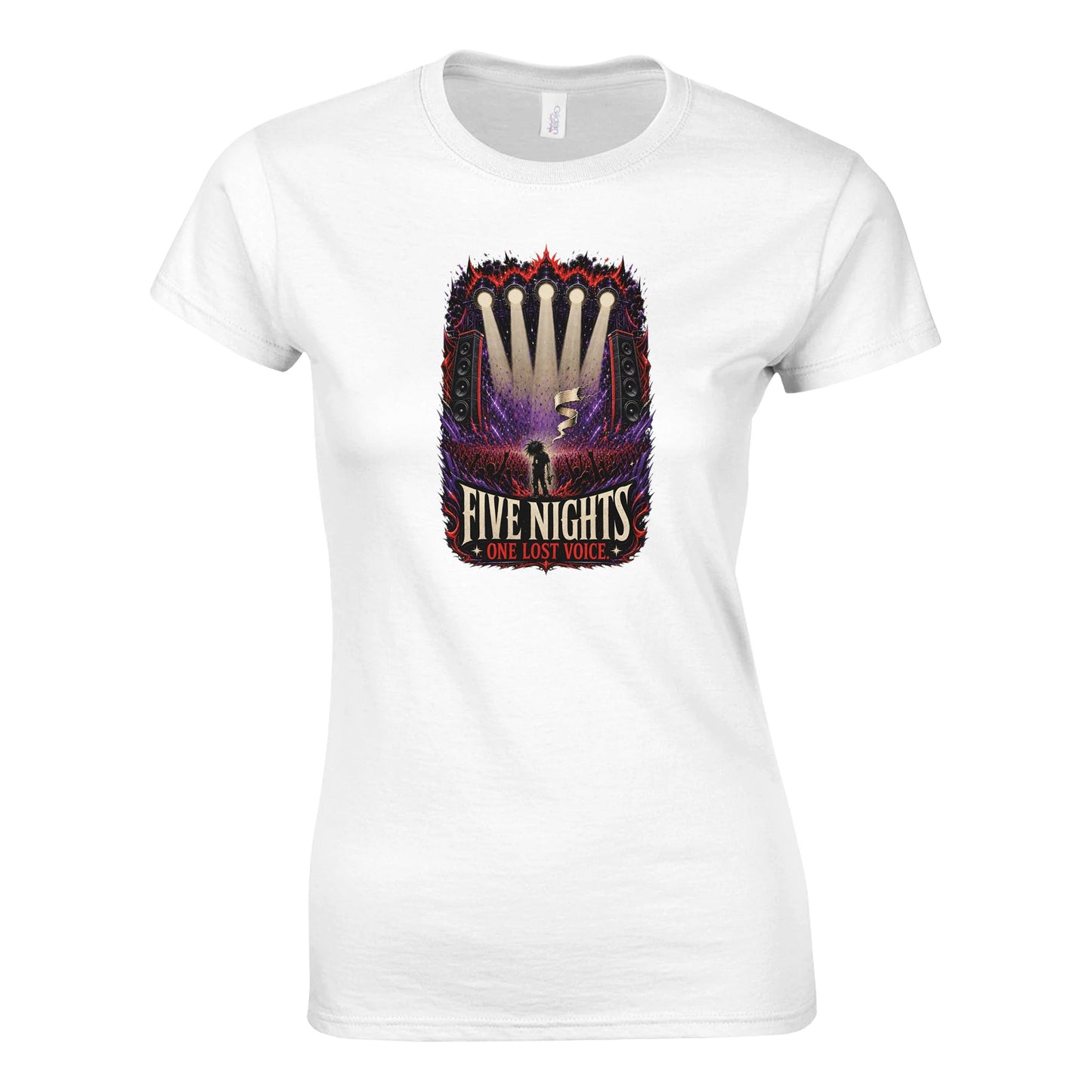 Five Nights, One Lost Voice Women's T-shirt — product view 1