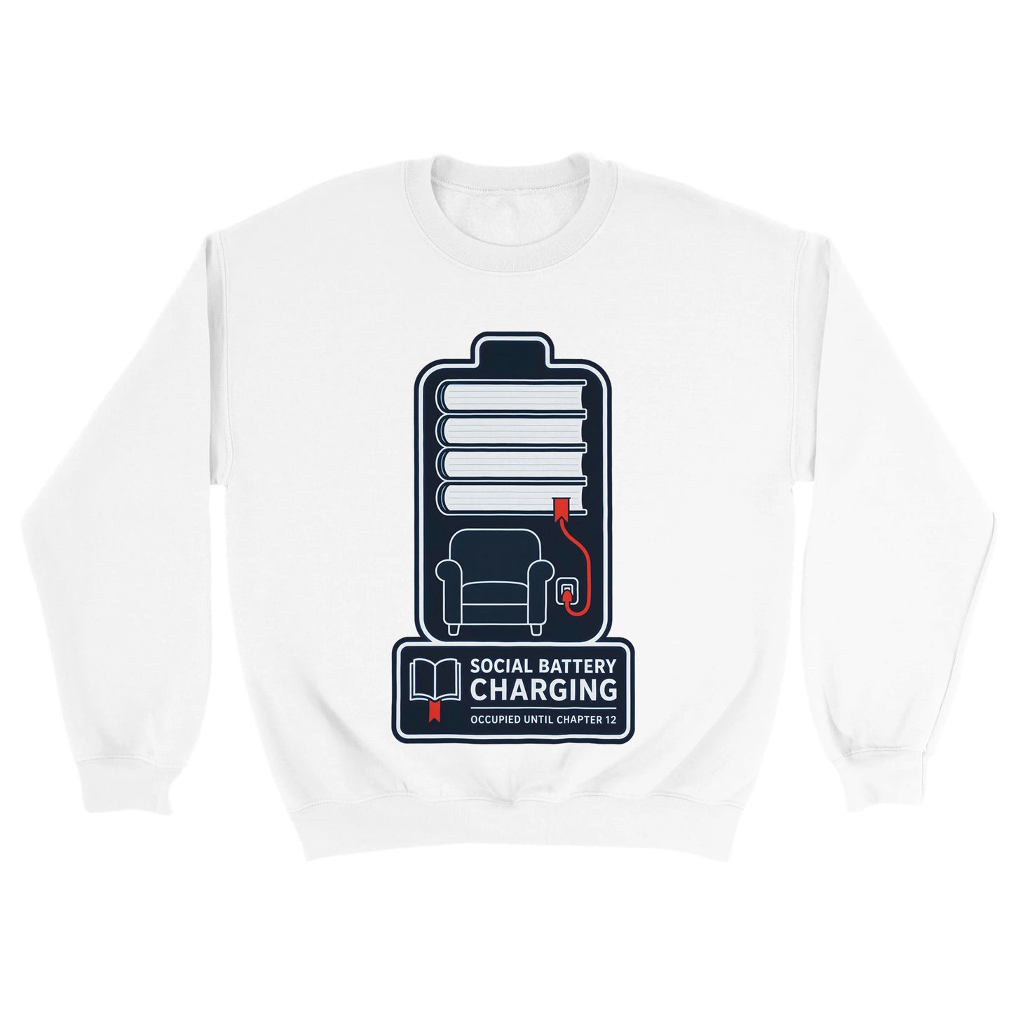 Social Battery Charging Sweatshirt — product view 18