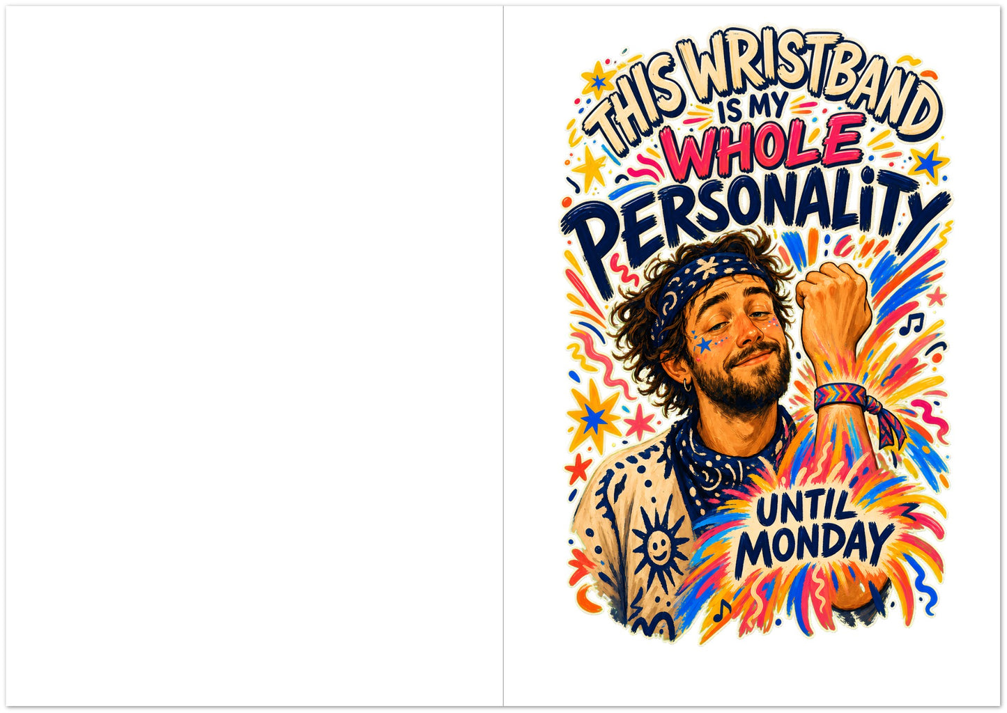 This Wristband Is My Whole Personality Until Monday Greeting Card Pack — product view 5