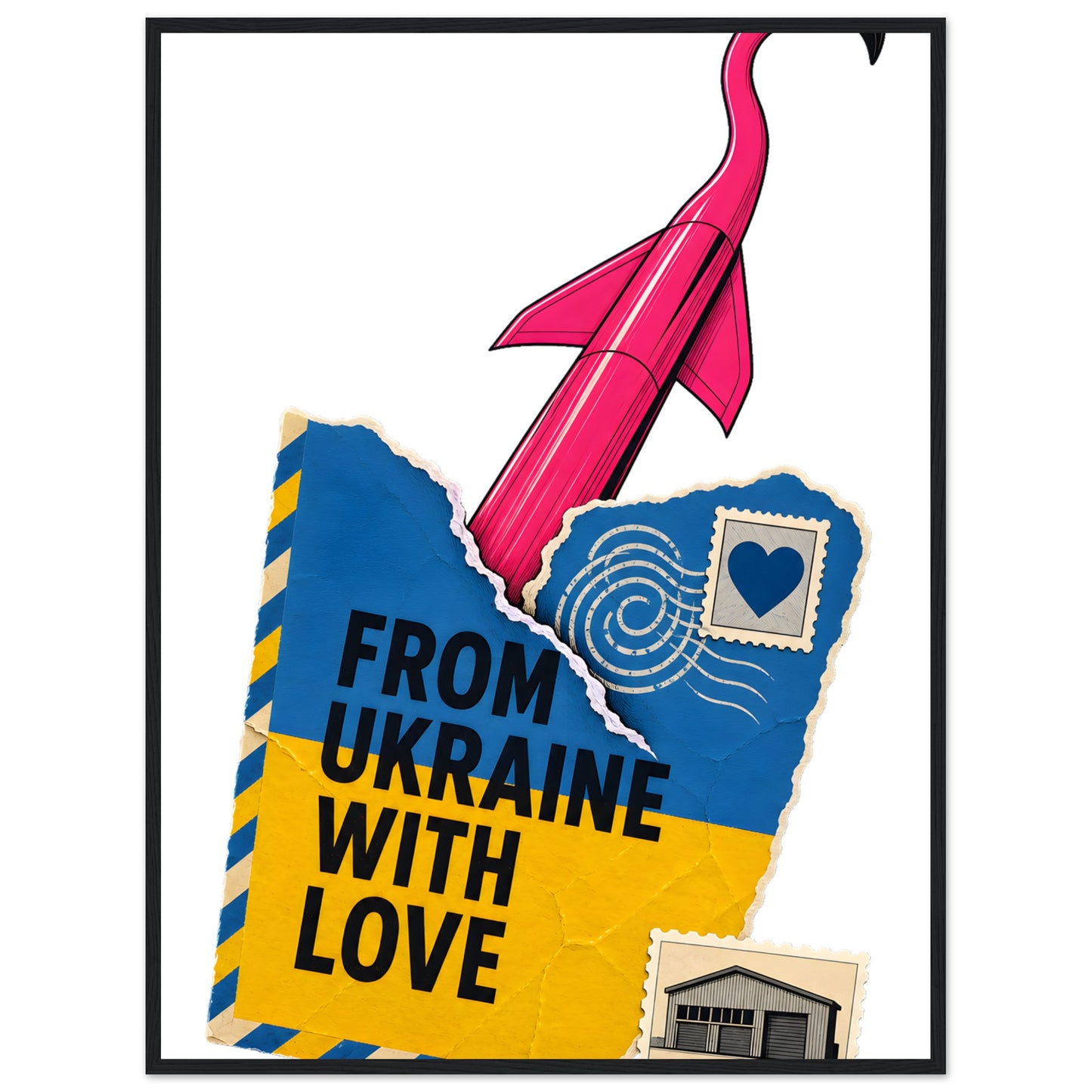 From Ukraine With Love Framed Wall Art — product view 8