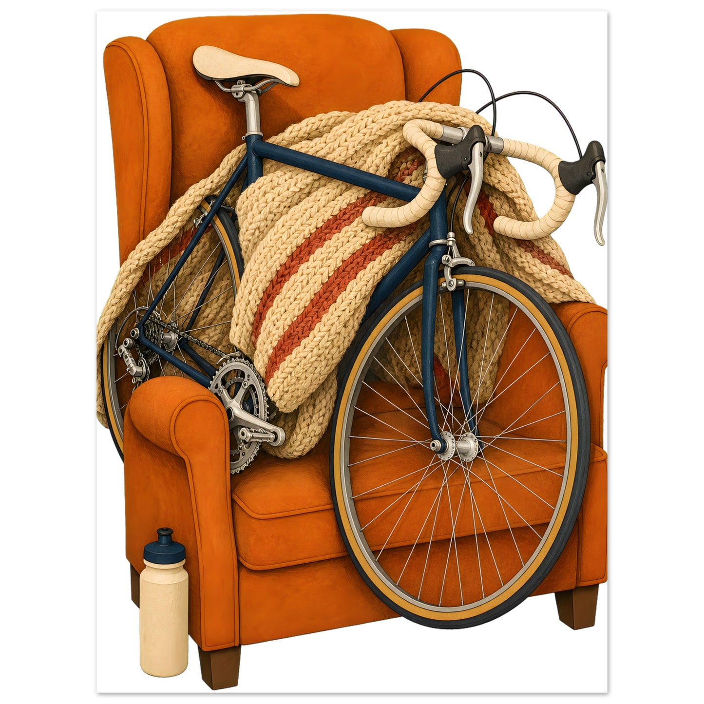 Bicycle Rest Day Aluminium Print — product view 1
