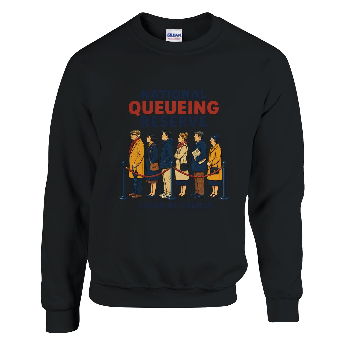 National Queueing Reserve – British Queue Graphic Sweatshirt — product view 8