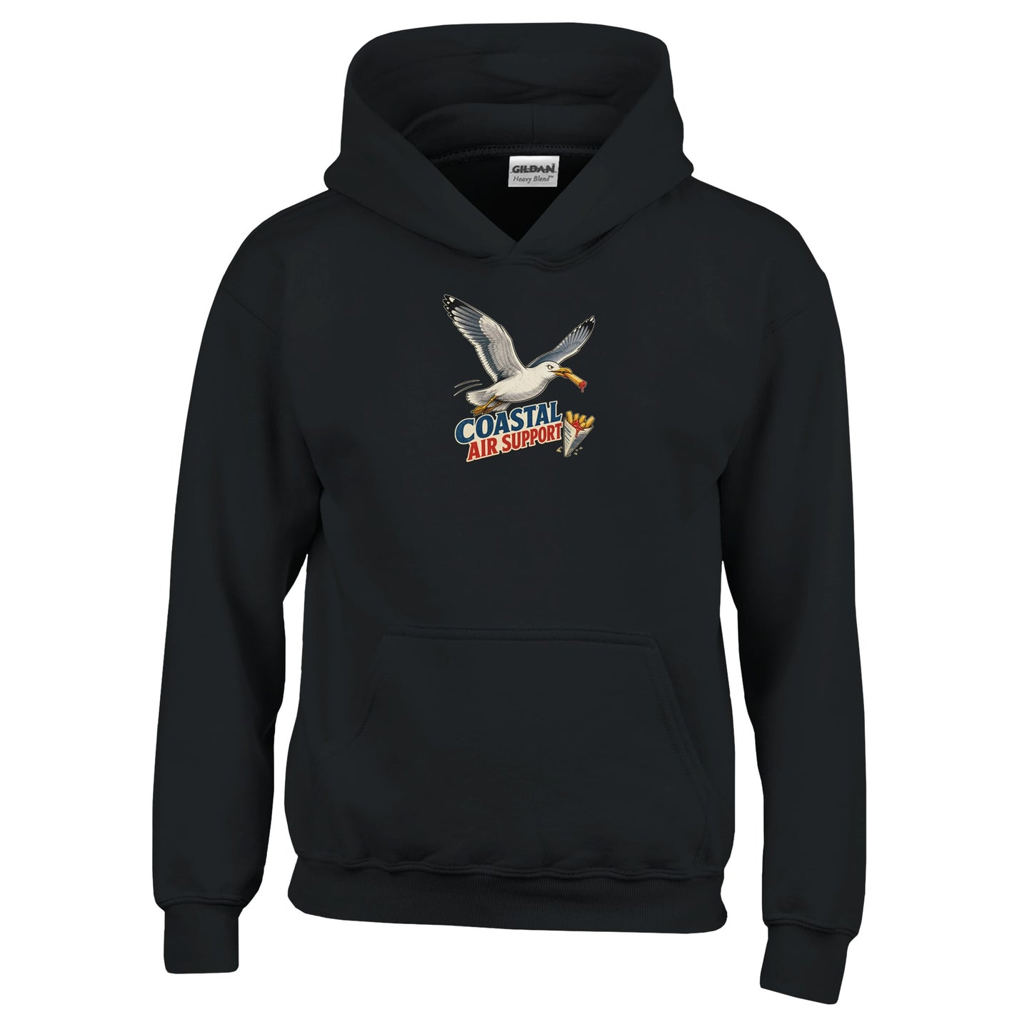 Coastal Air Support Seagull Graphic Kids' Hoodie — product view 3